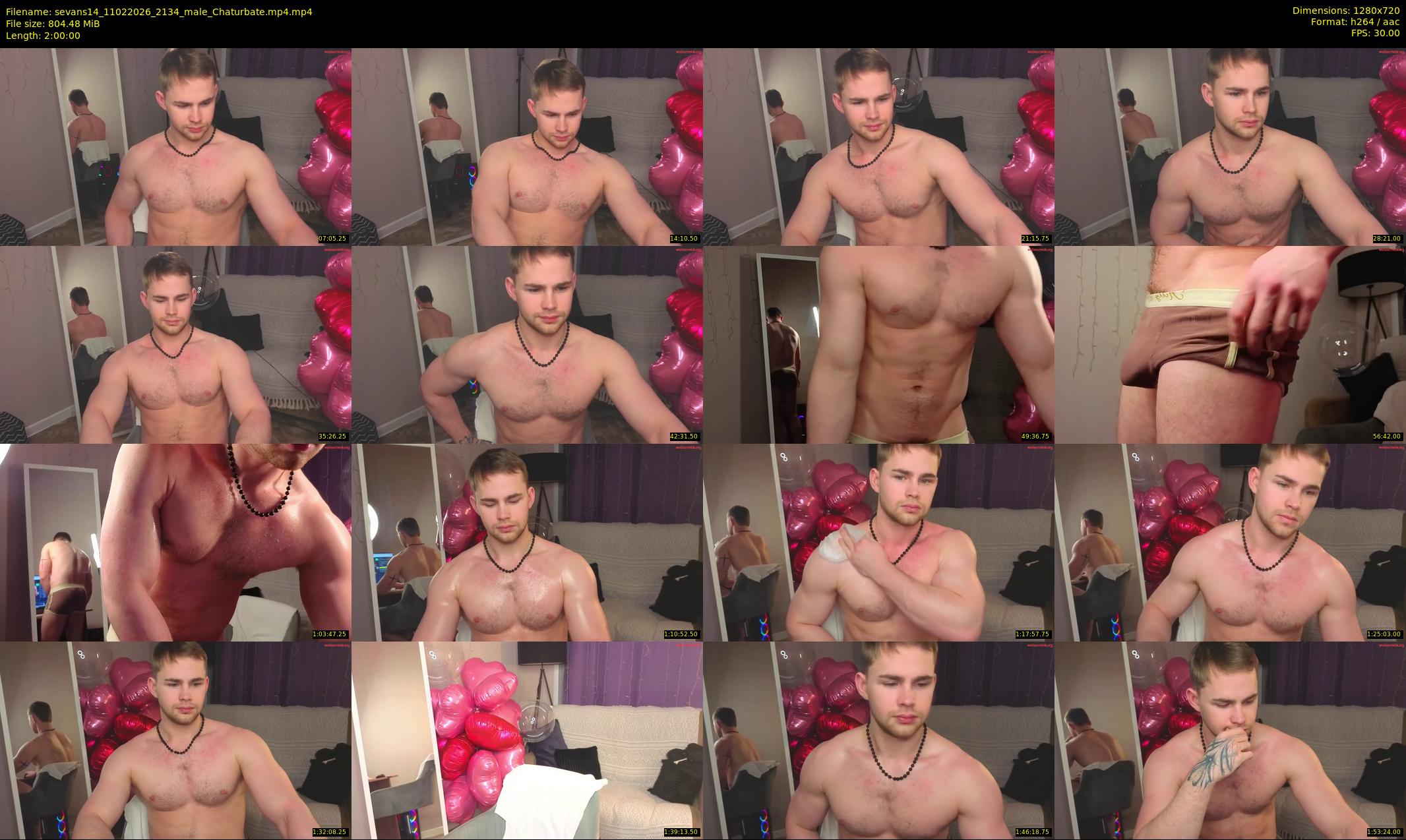 sevans14 — 120 minute Chaturbate male cam show recording, 720p, Feb 11, 2026