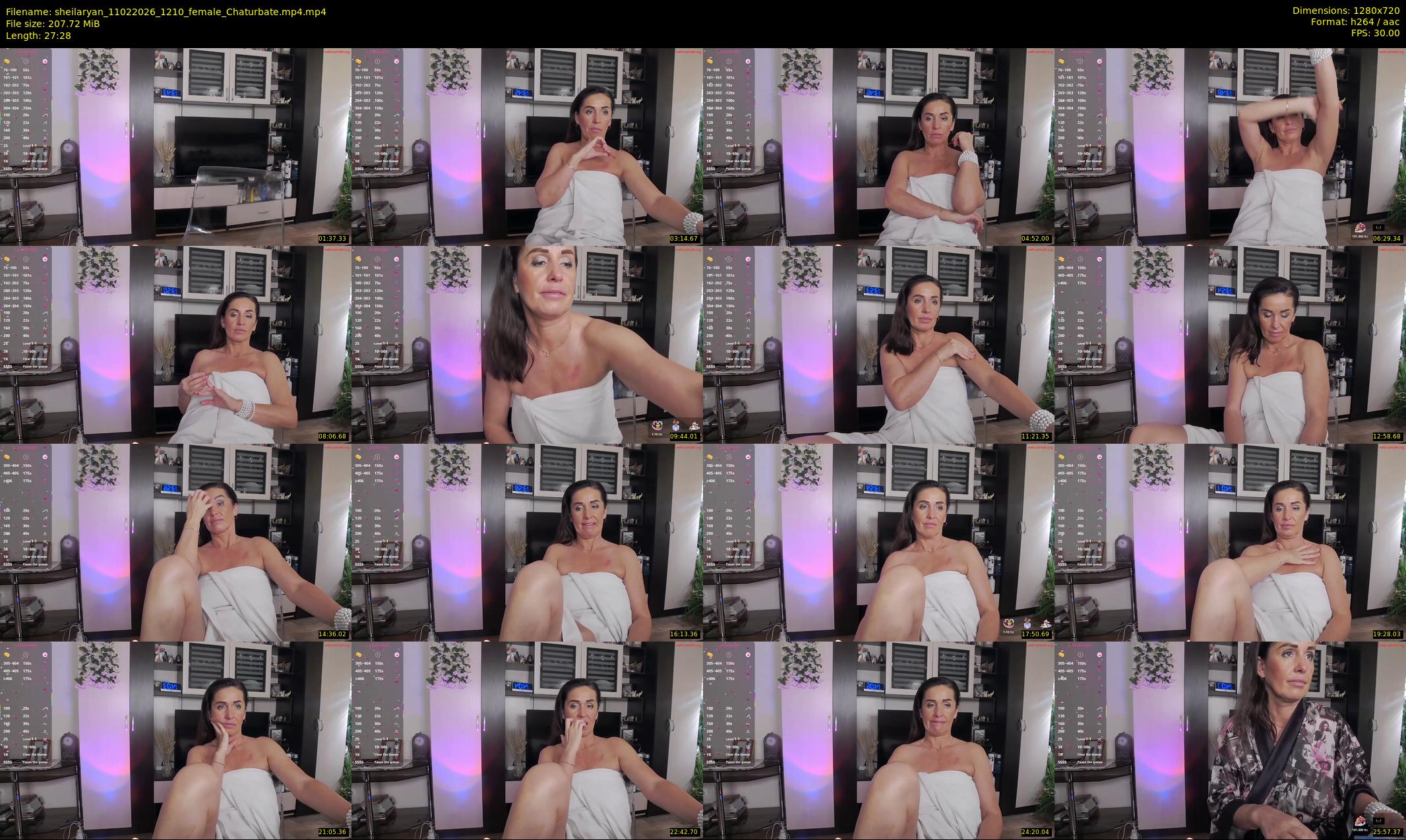 sheilaryan — 28 minute Chaturbate female cam show recording, 720p, Feb 11, 2026