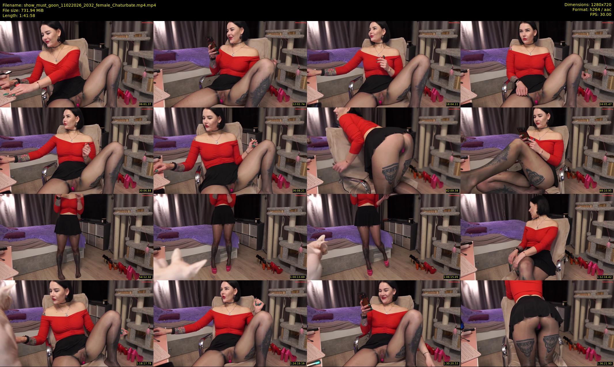 show_must_goon — 102 minute Chaturbate female cam show recording, 720p, Feb 11, 2026