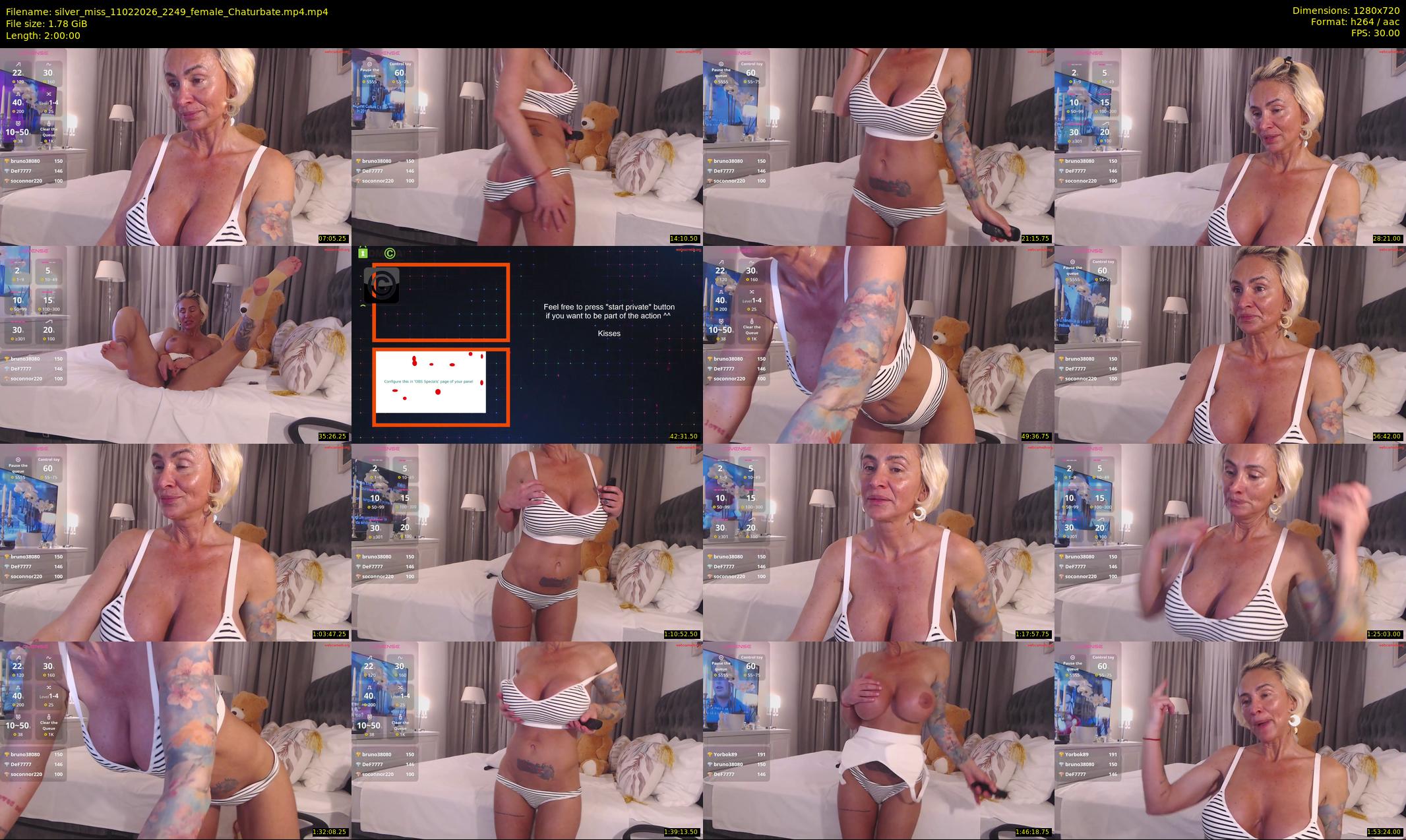 silver_miss — 120 minute Chaturbate female cam show recording, 720p, Feb 11, 2026