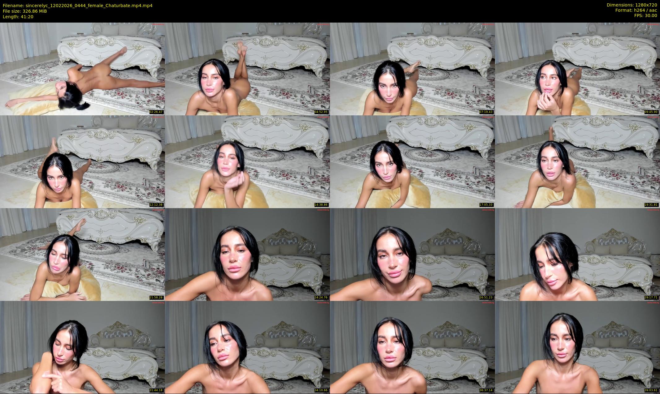 sincerelyc — 42 minute Chaturbate female cam show recording, 720p, Feb 12, 2026