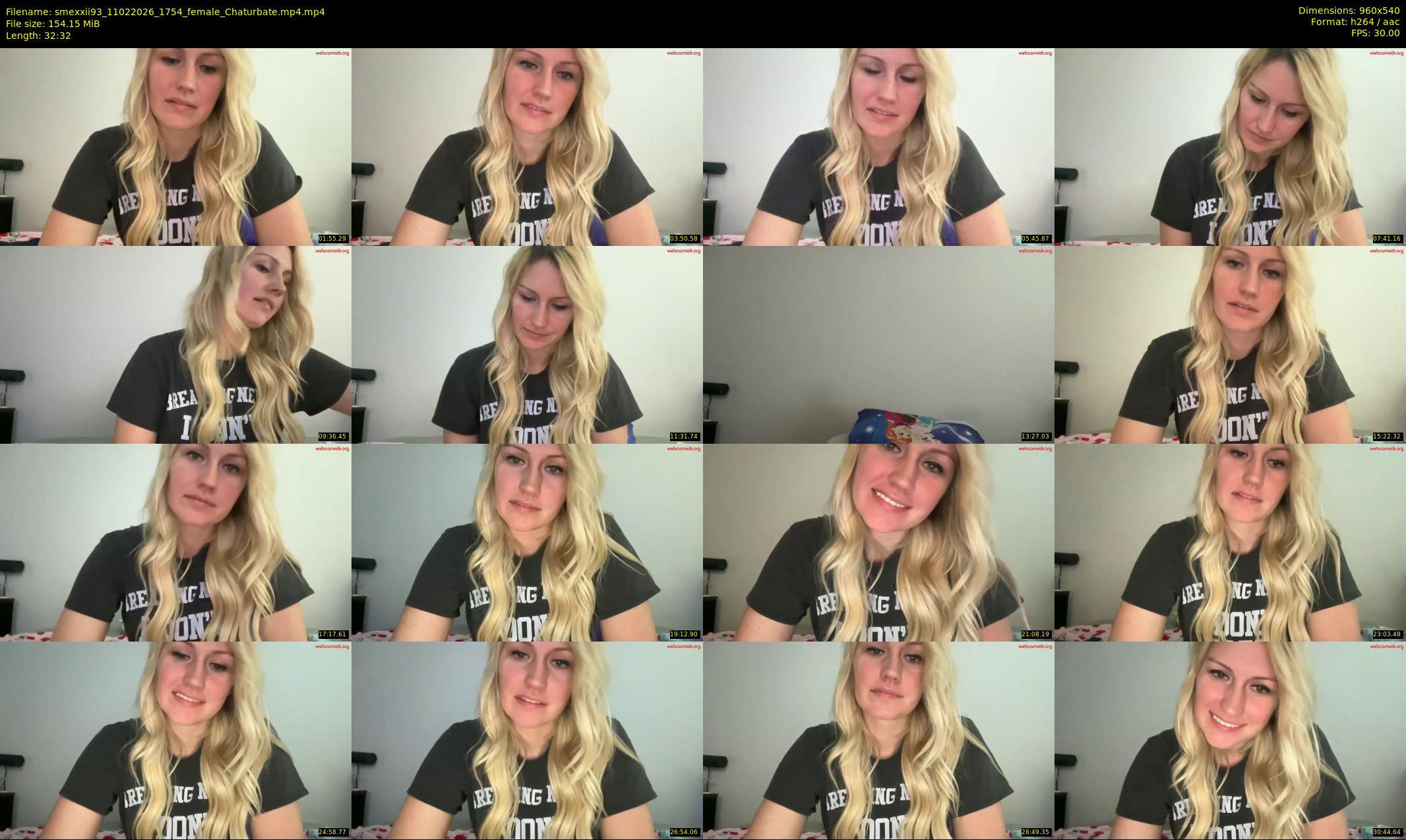smexxii93 — 33 minute Chaturbate female cam show recording, 480p, Feb 11, 2026