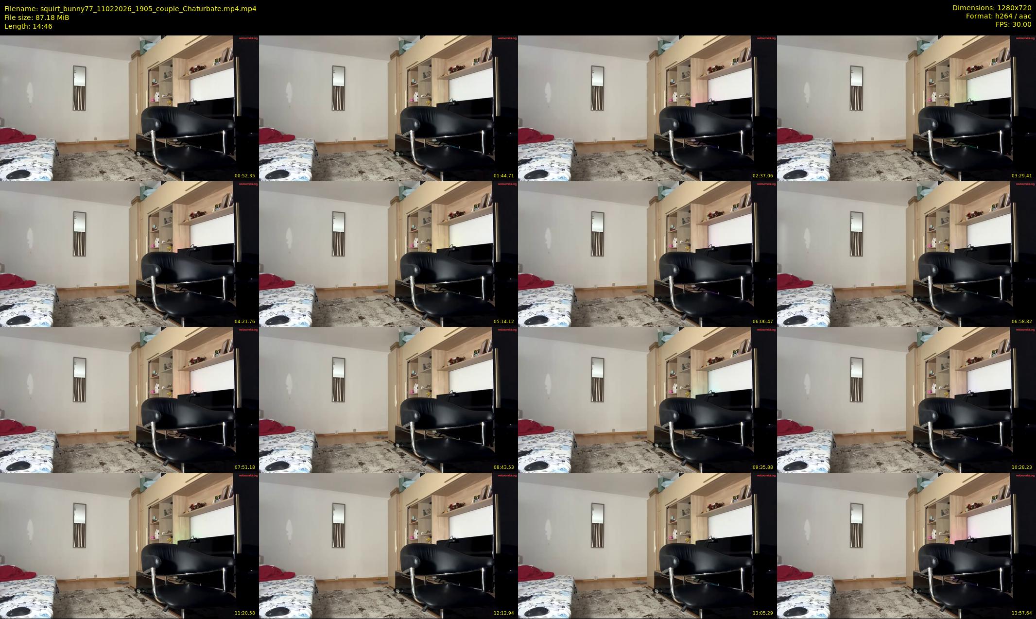 squirt_bunny77 — 15 minute Chaturbate couple cam show recording, 720p, Feb 11, 2026
