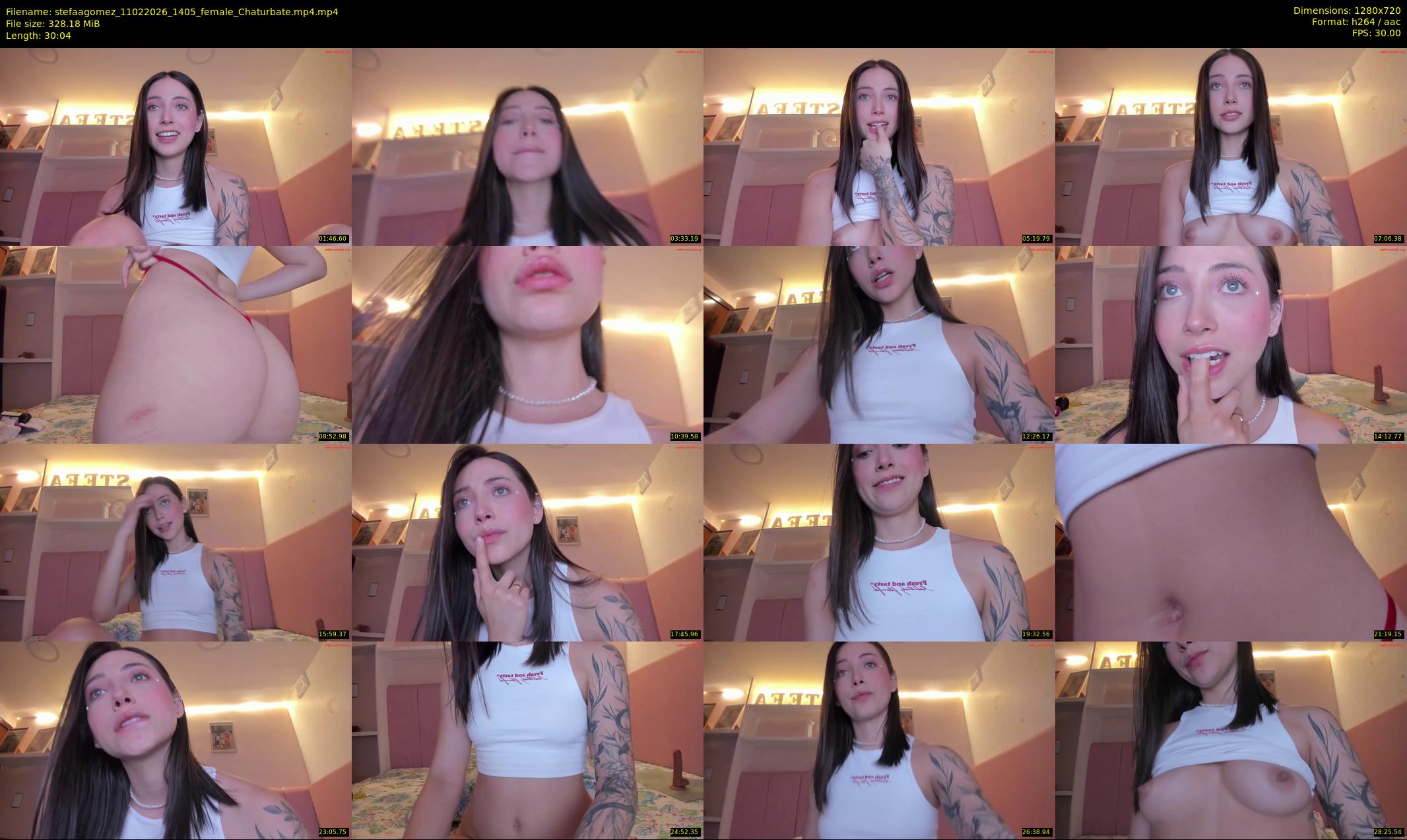 stefaagomez — 31 minute Chaturbate female cam show recording, 720p, Feb 11, 2026