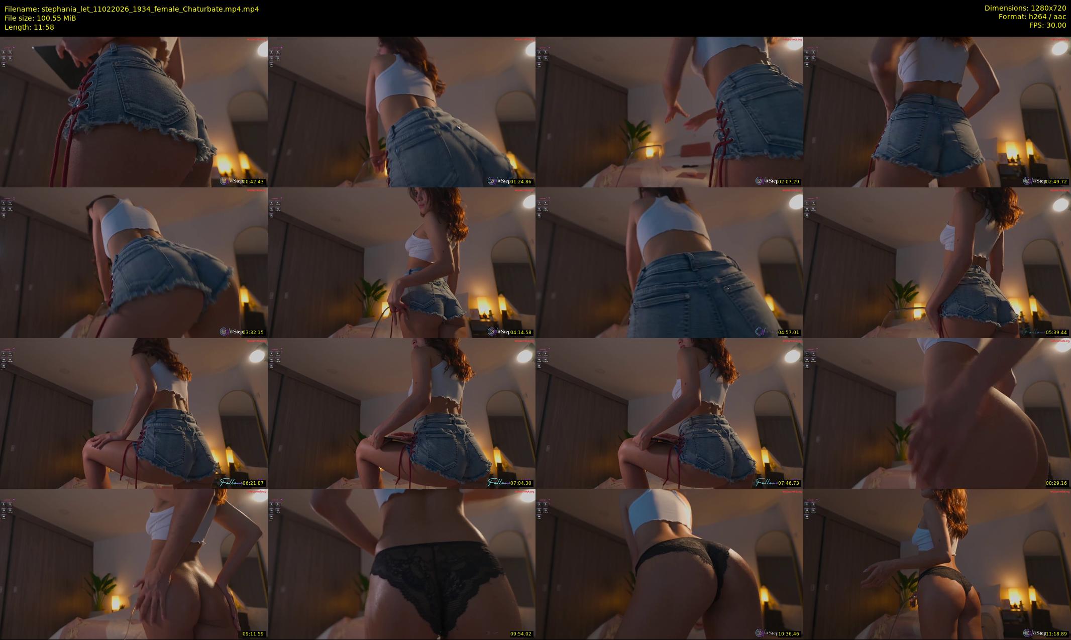 stephania_let — 12 minute Chaturbate female cam show recording, 720p, Feb 11, 2026