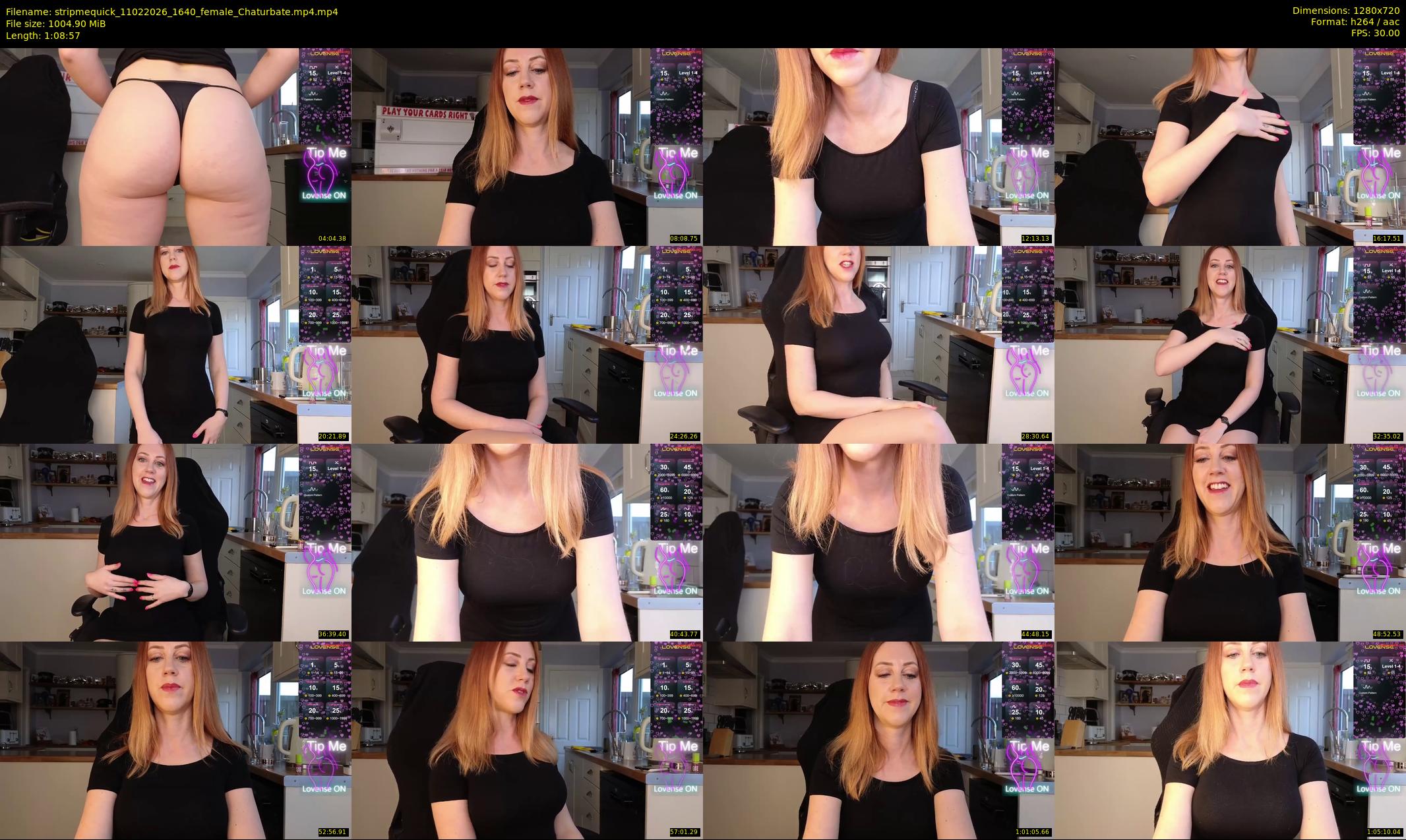 stripmequick — 69 minute Chaturbate female cam show recording, 720p, Feb 11, 2026