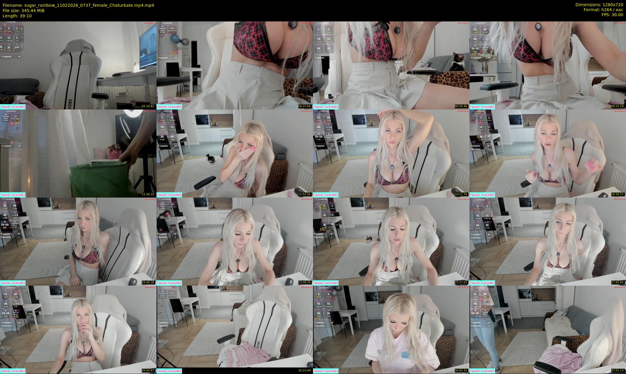 sugar_rainbow — 40 minute Chaturbate female cam show recording, 720p, Feb 11, 2026