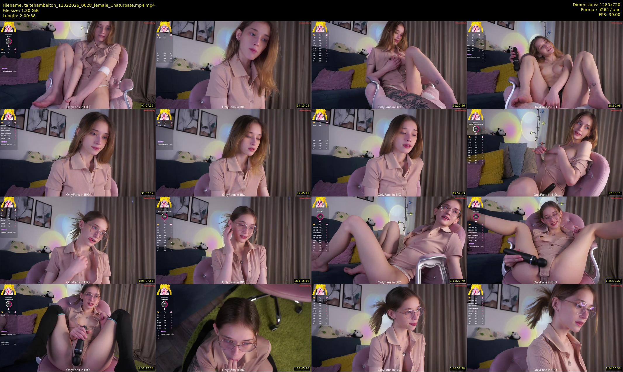taitehambelton — 121 minute Chaturbate female cam show recording, 720p, Feb 11, 2026
