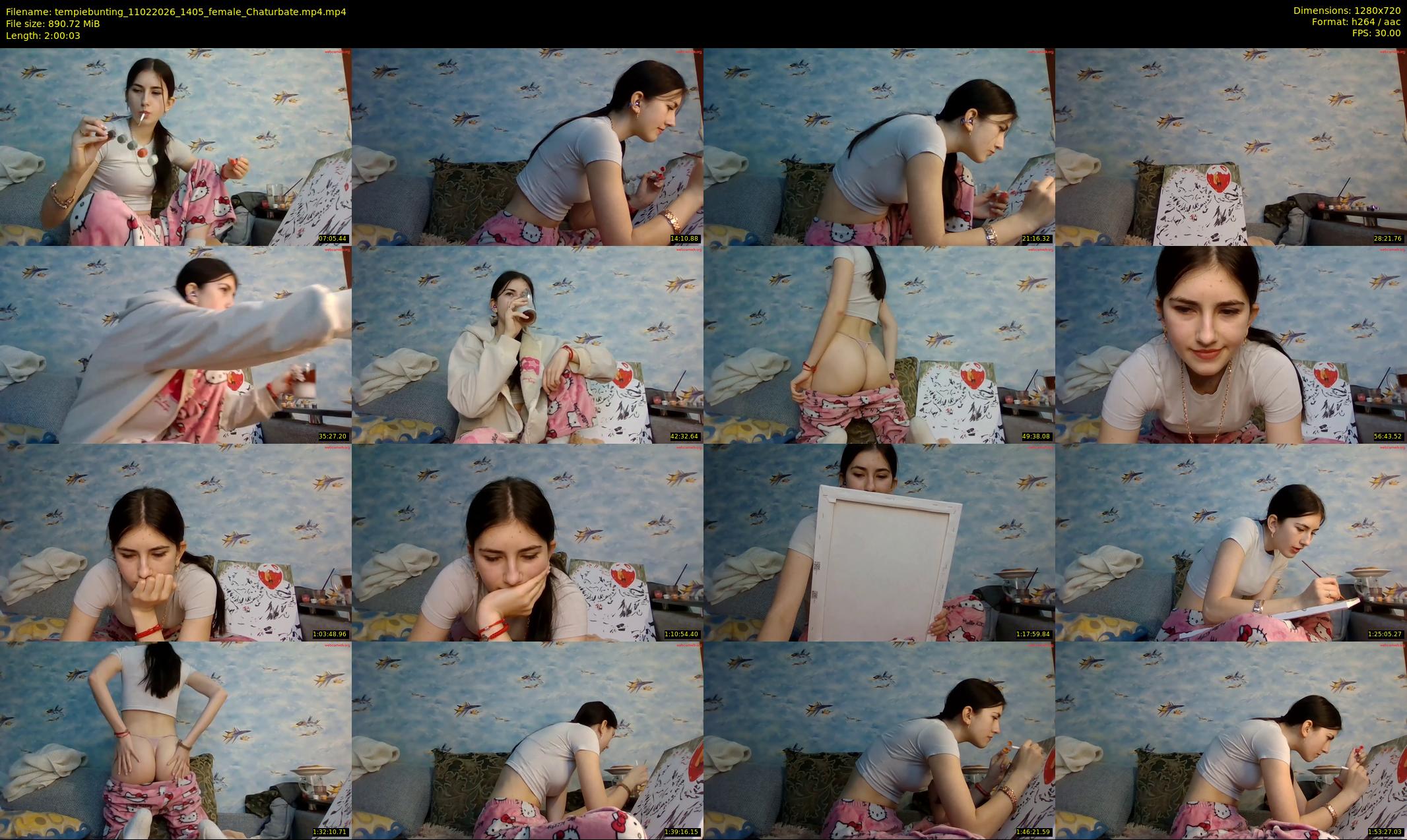 tempiebunting — 121 minute Chaturbate female cam show recording, 720p, Feb 11, 2026