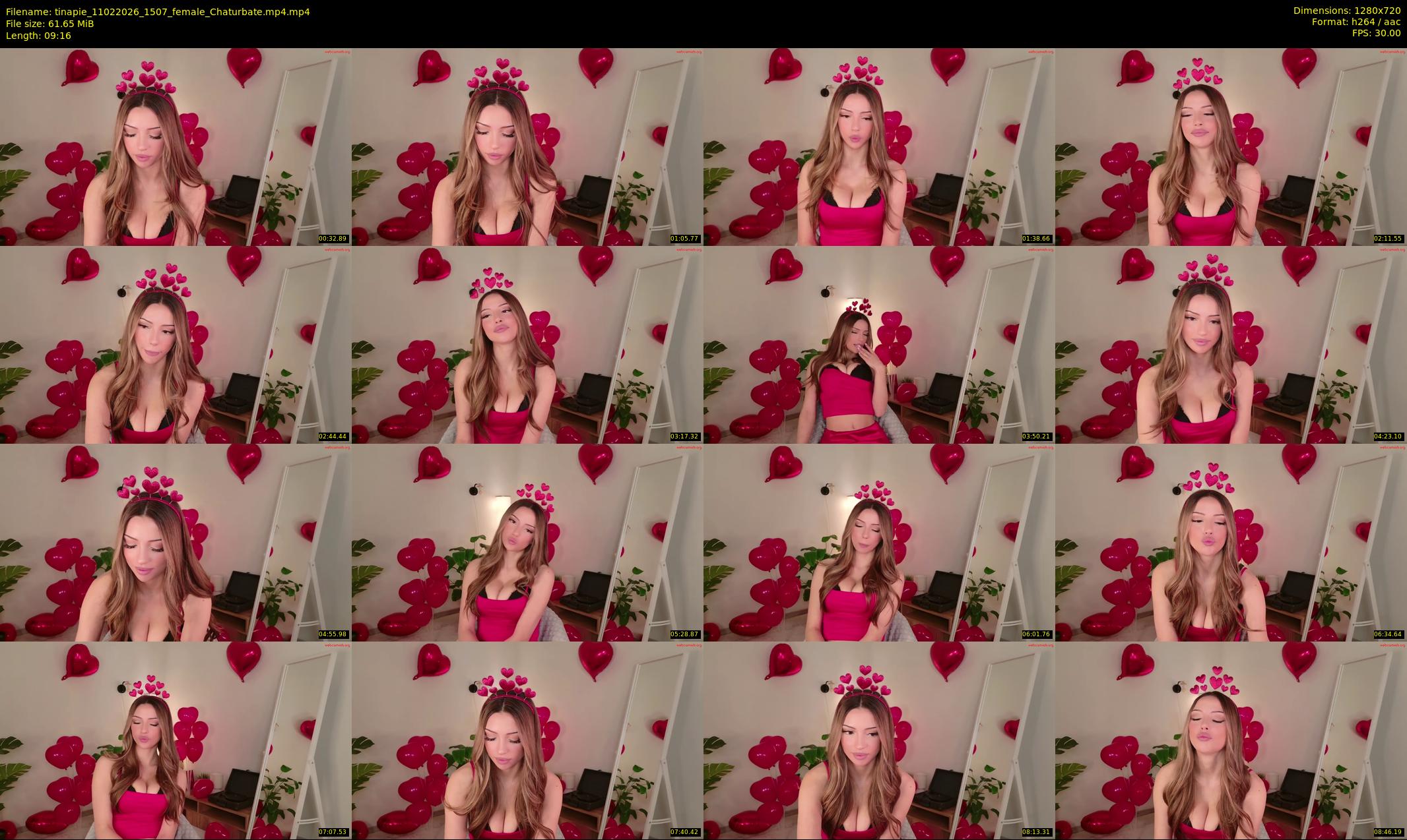 tinapie — 10 minute Chaturbate female cam show recording, 720p, Feb 11, 2026