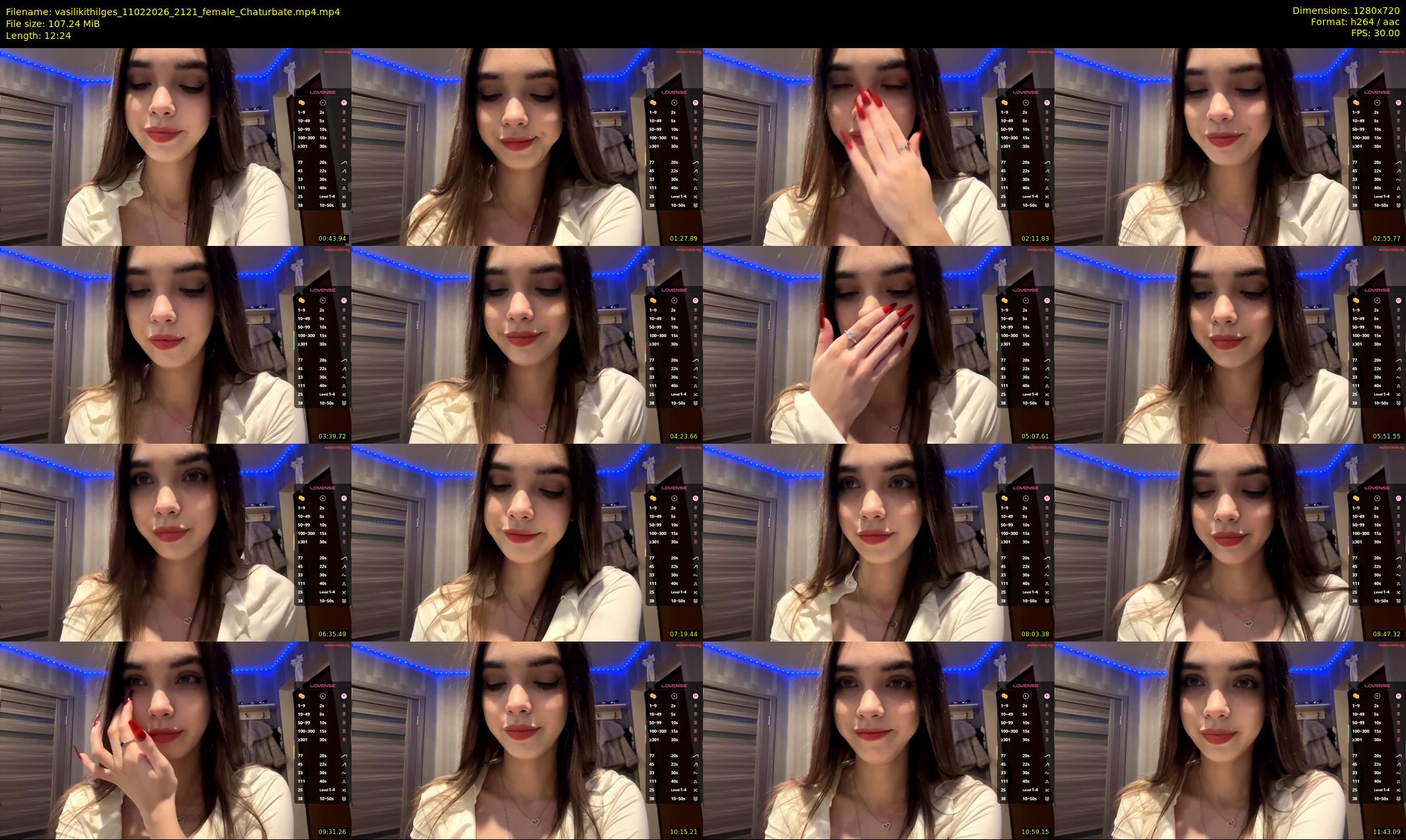 vasilikithilges — 13 minute Chaturbate female cam show recording, 720p, Feb 11, 2026