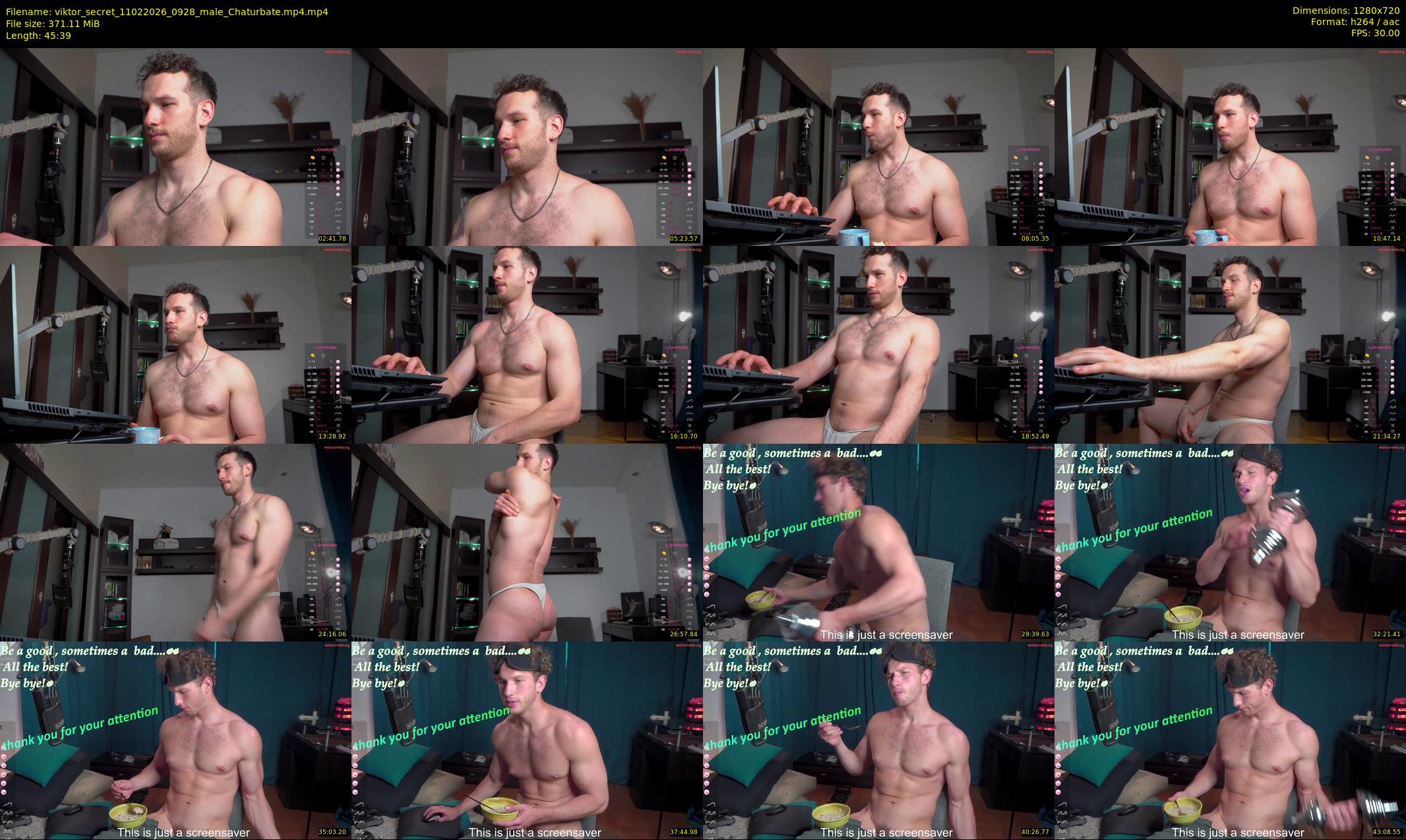 viktor_secret — 46 minute Chaturbate male cam show recording, 720p, Feb 11, 2026