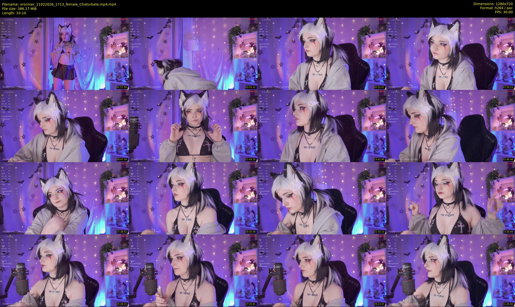 vronnier — 34 minute Chaturbate female cam show recording, 720p, Feb 11, 2026