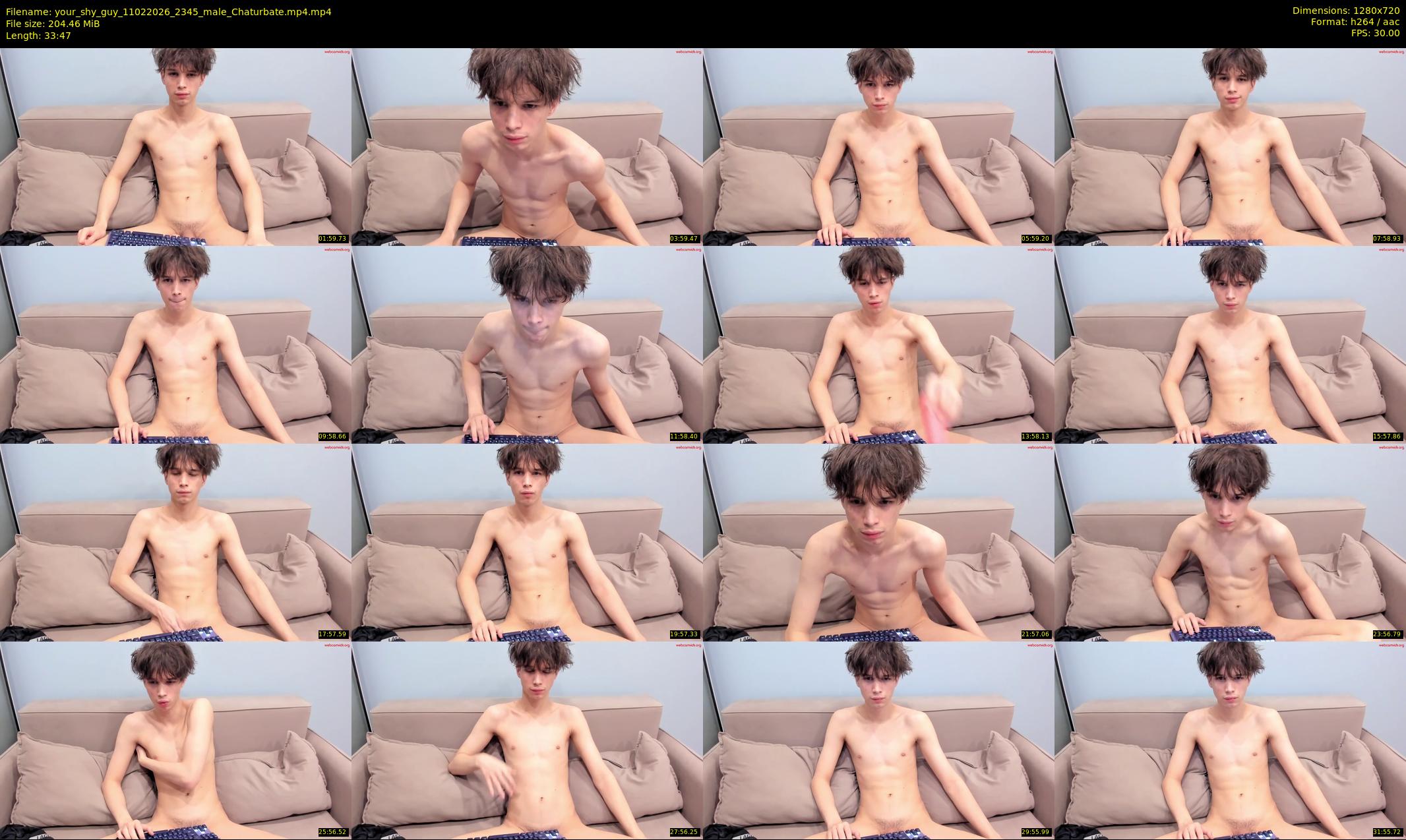 your_shy_guy — 34 minute Chaturbate male cam show recording, 720p, Feb 11, 2026