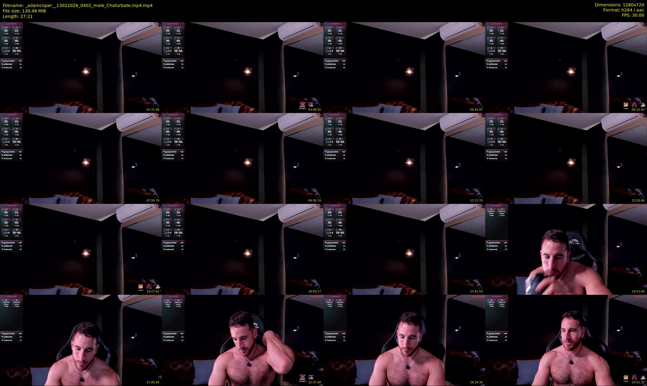 _adamcoper_ — 28 minute Chaturbate male cam show recording, 720p, Feb 13, 2026