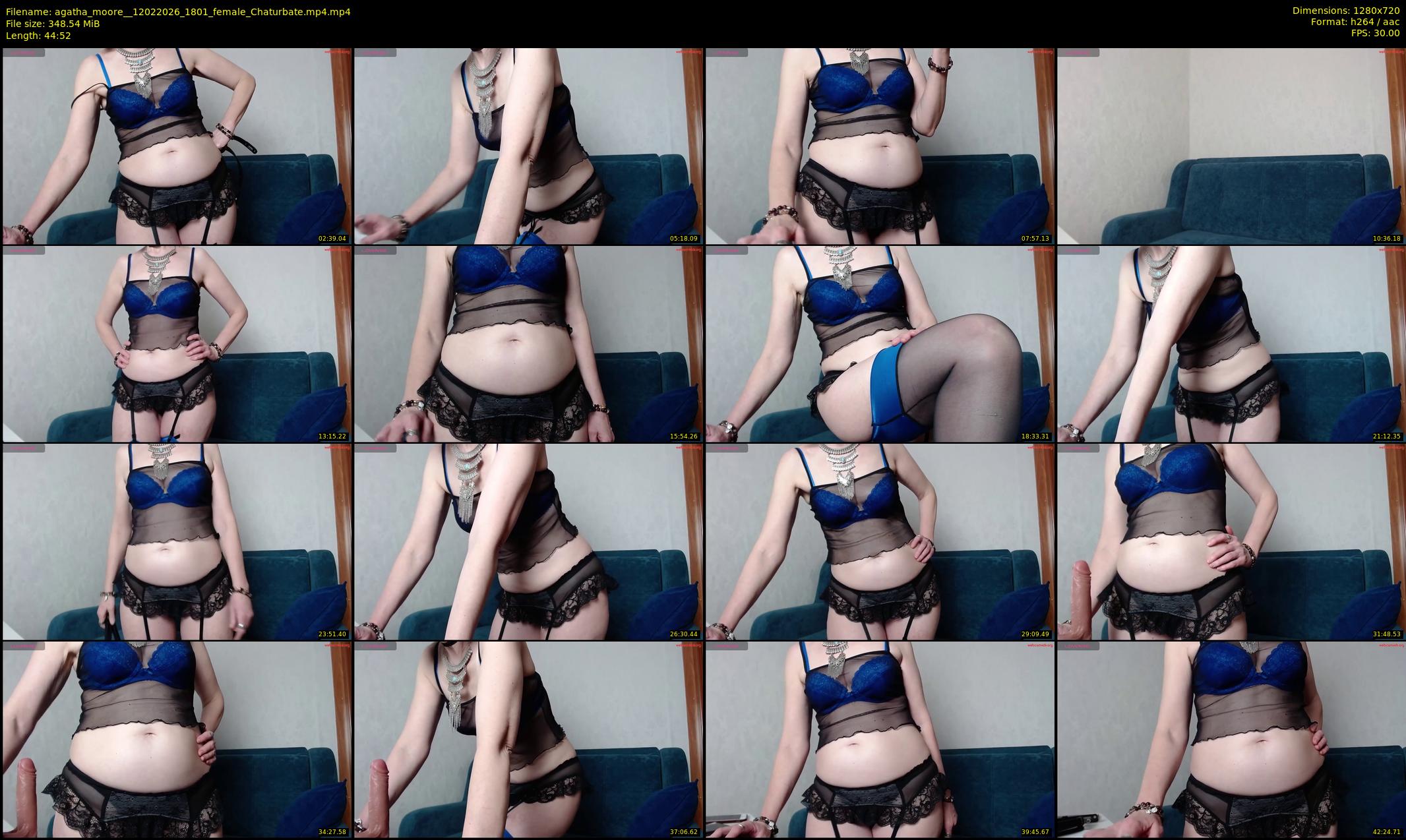 agatha_moore_ — 45 minute Chaturbate female cam show recording, 720p, Feb 12, 2026