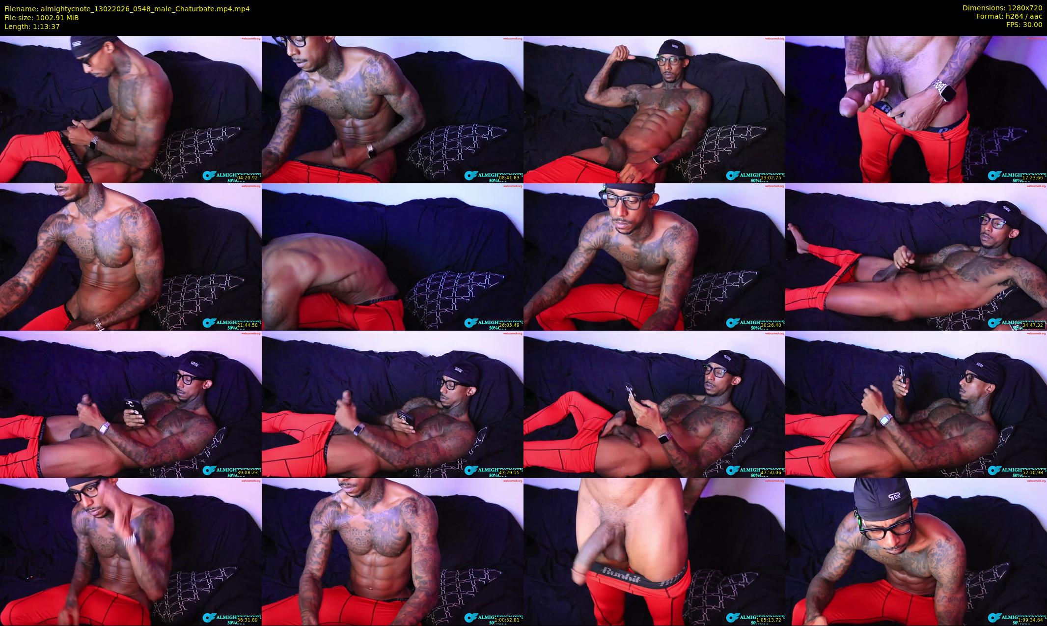 almightycnote — 74 minute Chaturbate male cam show recording, 720p, Feb 13, 2026
