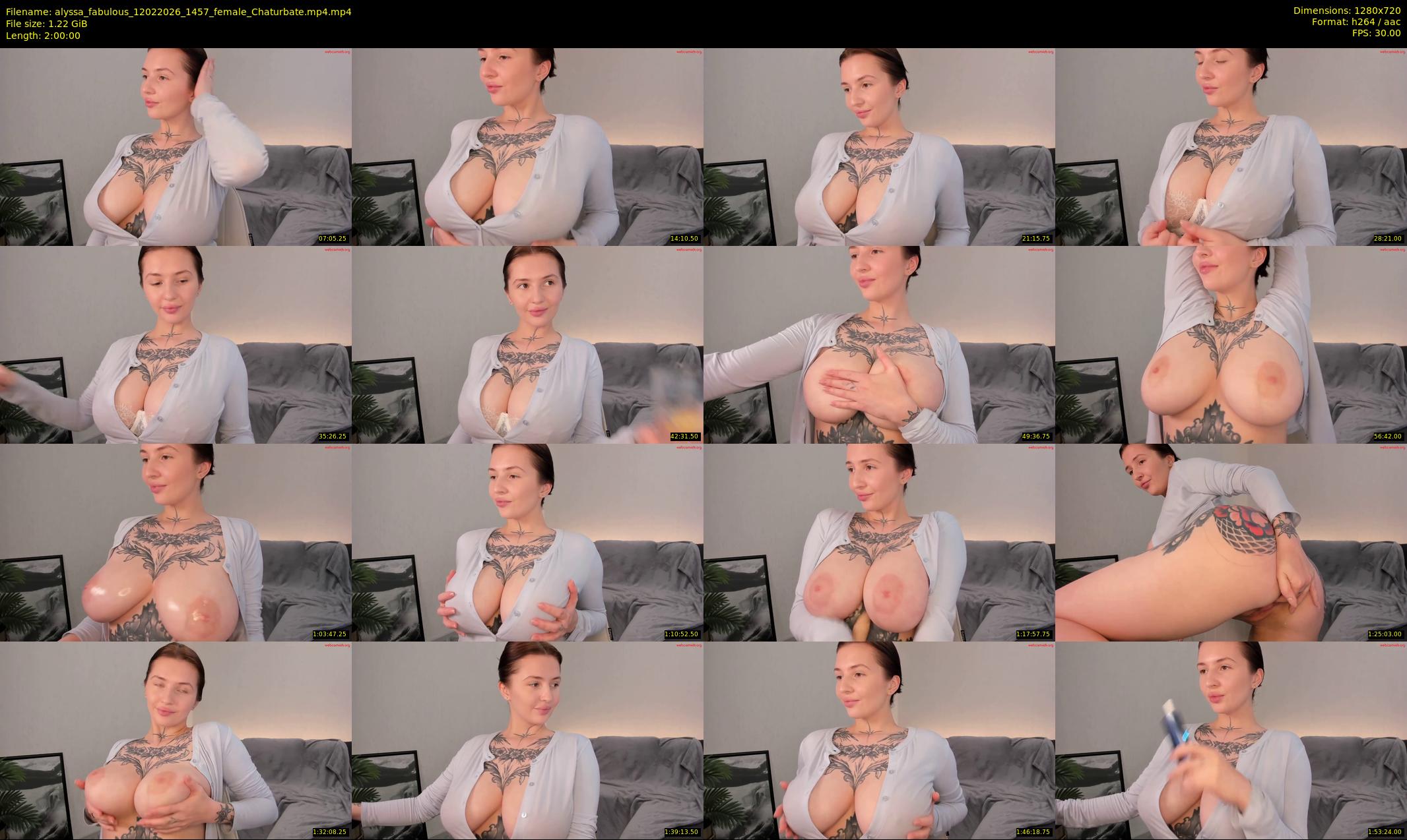 alyssa_fabulous — 120 minute Chaturbate female cam show recording, 720p, Feb 12, 2026