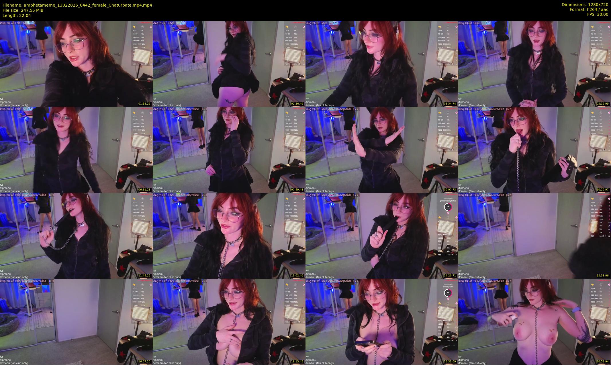 amphetameme — 23 minute Chaturbate female cam show recording, 720p, Feb 13, 2026