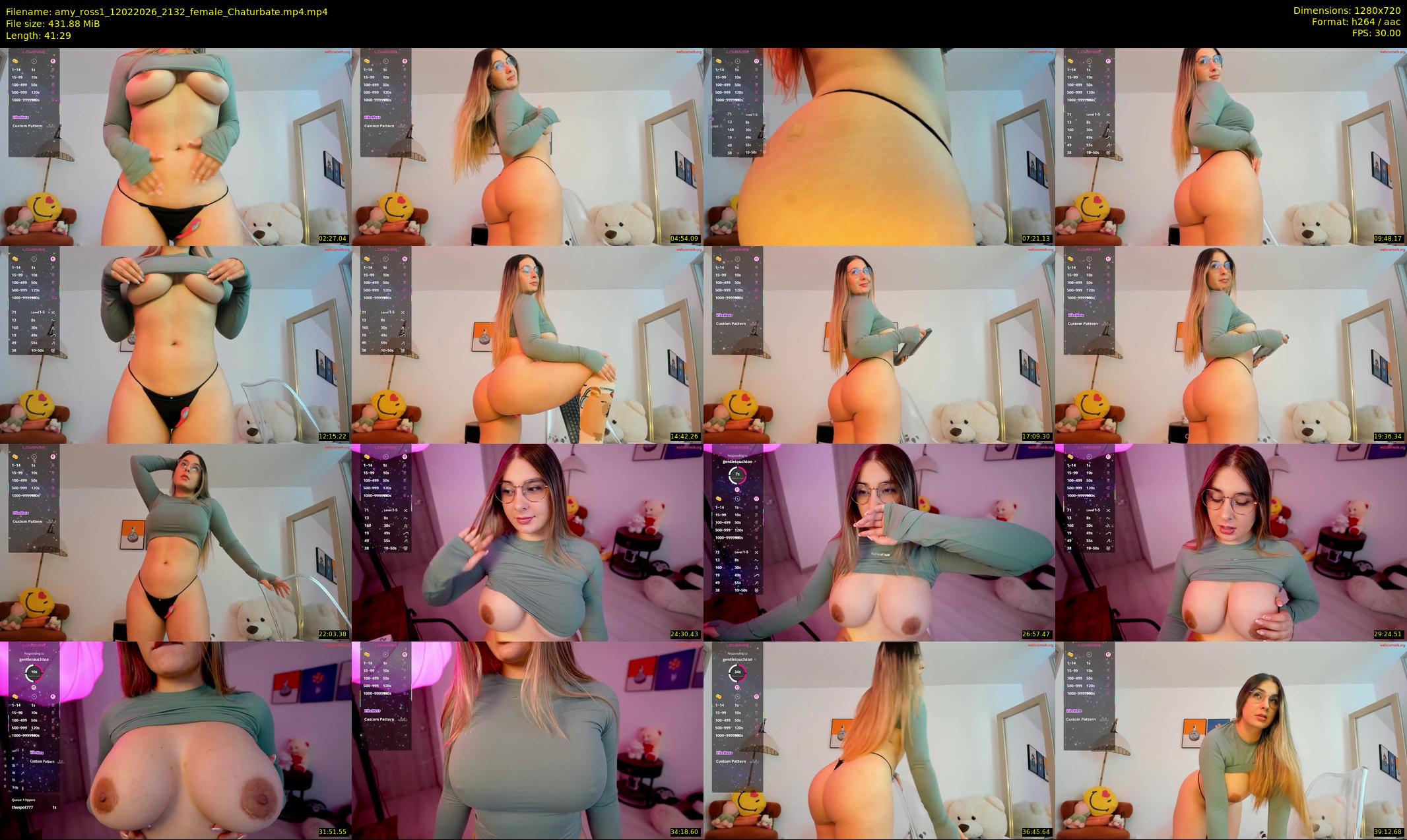 amy_ross1 — 42 minute Chaturbate female cam show recording, 720p, Feb 12, 2026