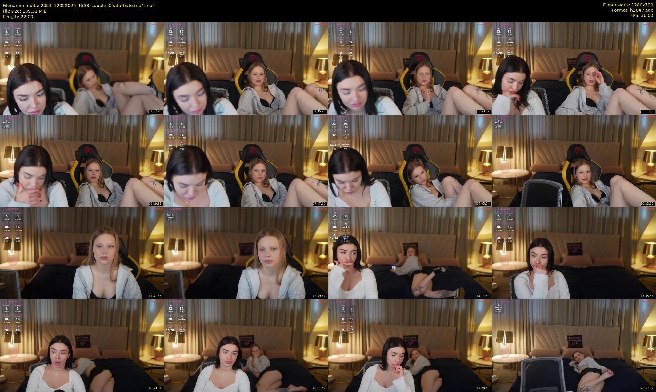 anabel2054 — 22 minute Chaturbate female cam show recording, 720p, Feb 12, 2026