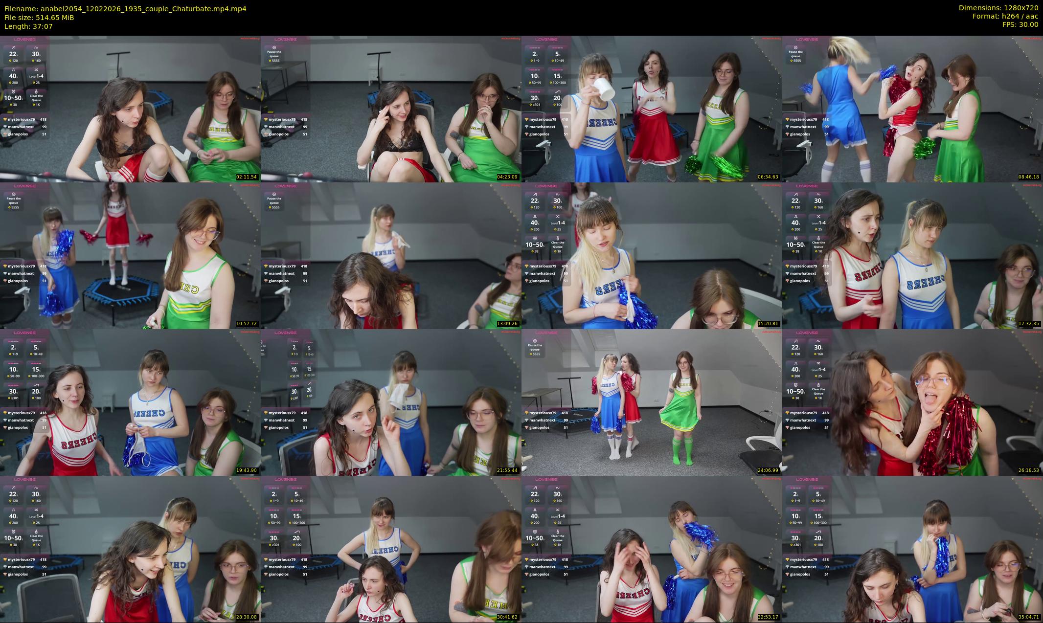 anabel2054 — 38 minute Chaturbate female cam show recording, 720p, Feb 12, 2026