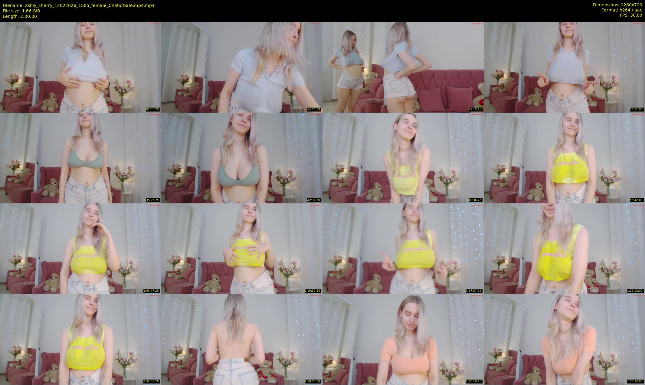 ashly_cherry — 120 minute Chaturbate female cam show recording, 720p, Feb 12, 2026