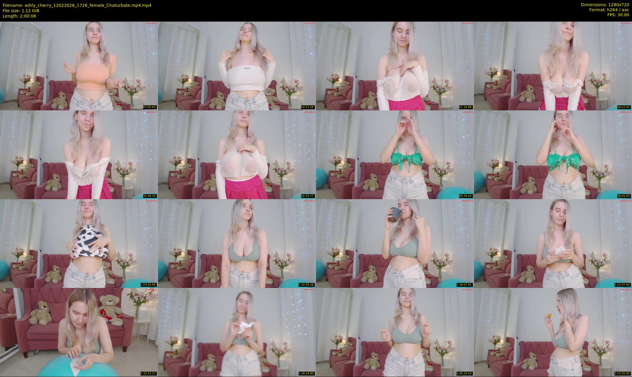 ashly_cherry — 121 minute Chaturbate female cam show recording, 720p, Feb 12, 2026