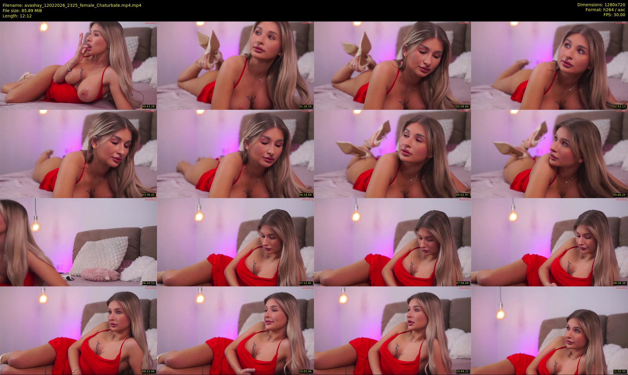 avashay — 13 minute Chaturbate female cam show recording, 720p, Feb 12, 2026