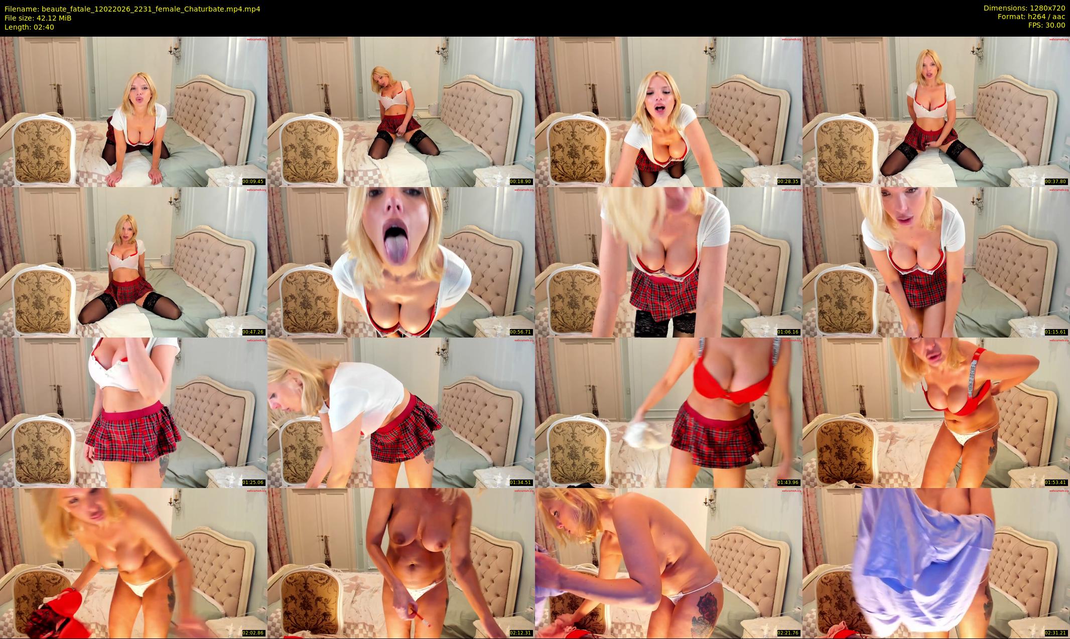 beaute_fatale — 3 minute Chaturbate female cam show recording, 720p, Feb 12, 2026