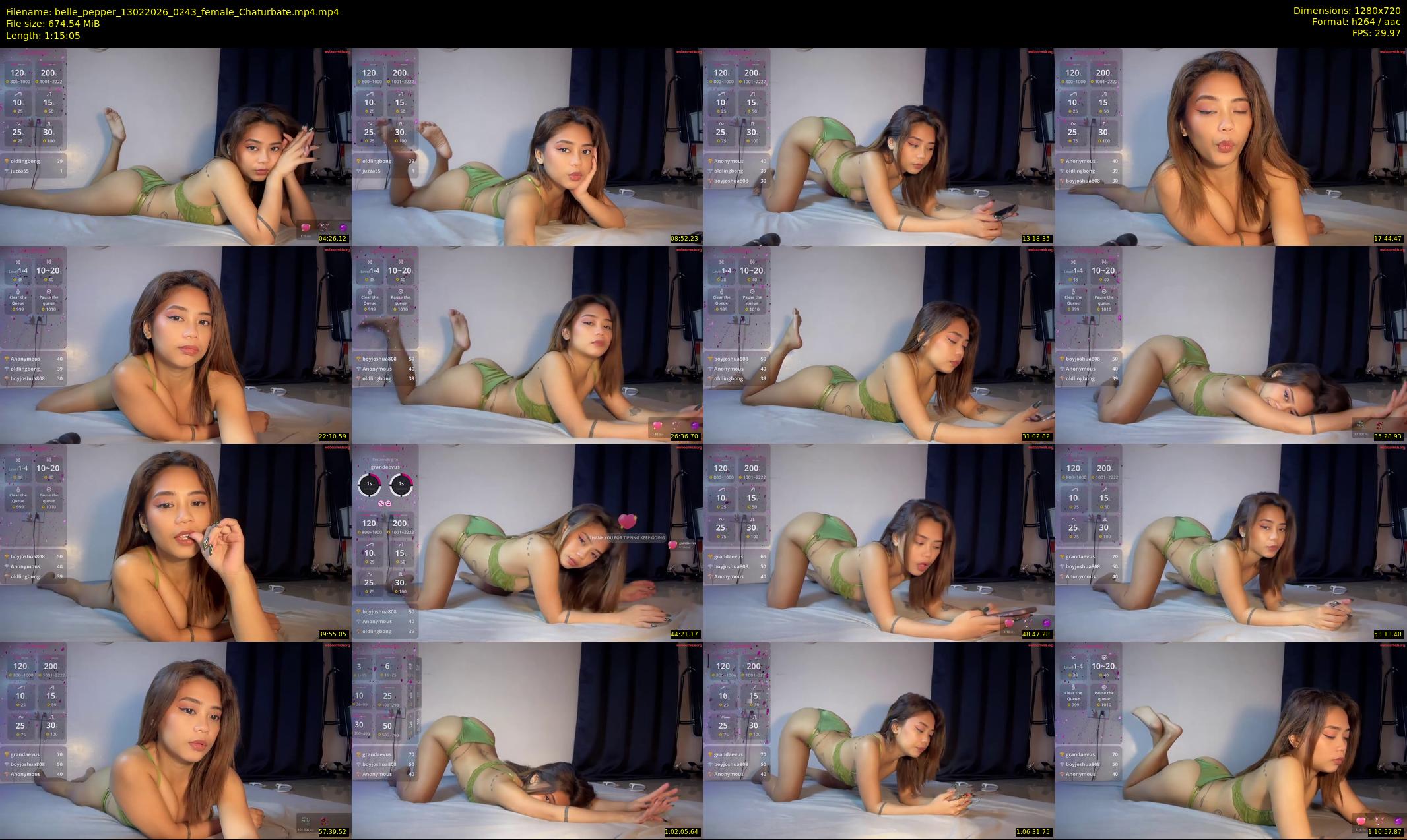 belle_pepper — 76 minute Chaturbate female cam show recording, 720p, Feb 13, 2026