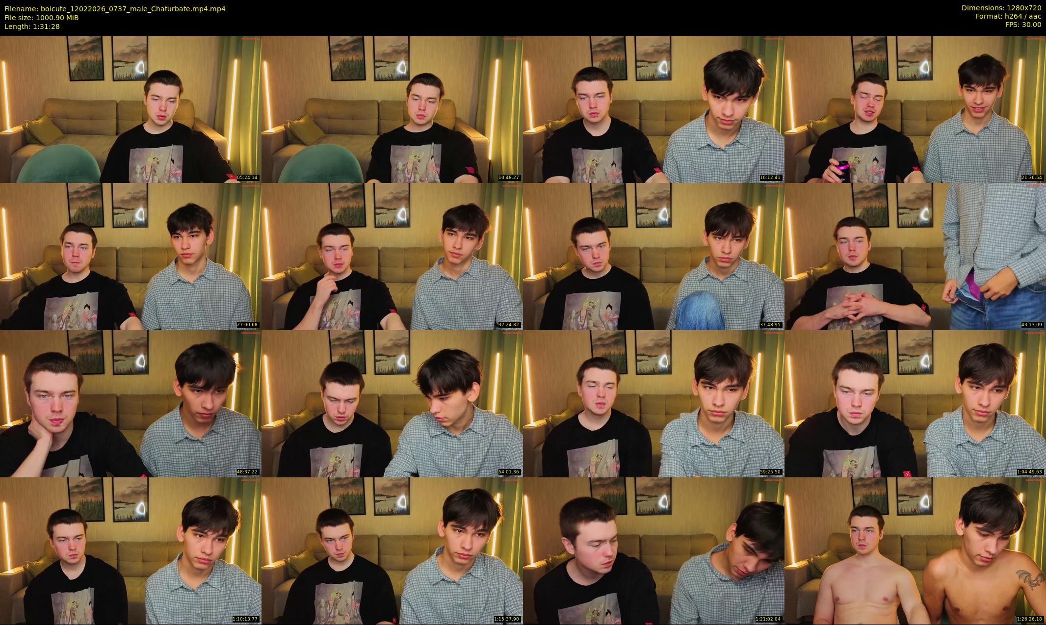 boicute — 92 minute Chaturbate male cam show recording, 720p, Feb 12, 2026