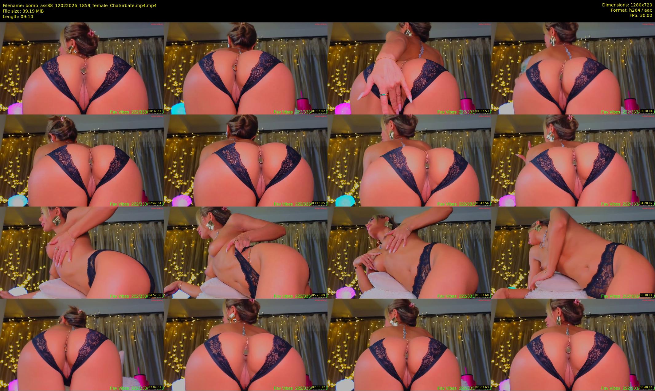 bomb_ass88 — 10 minute Chaturbate female cam show recording, 720p, Feb 12, 2026