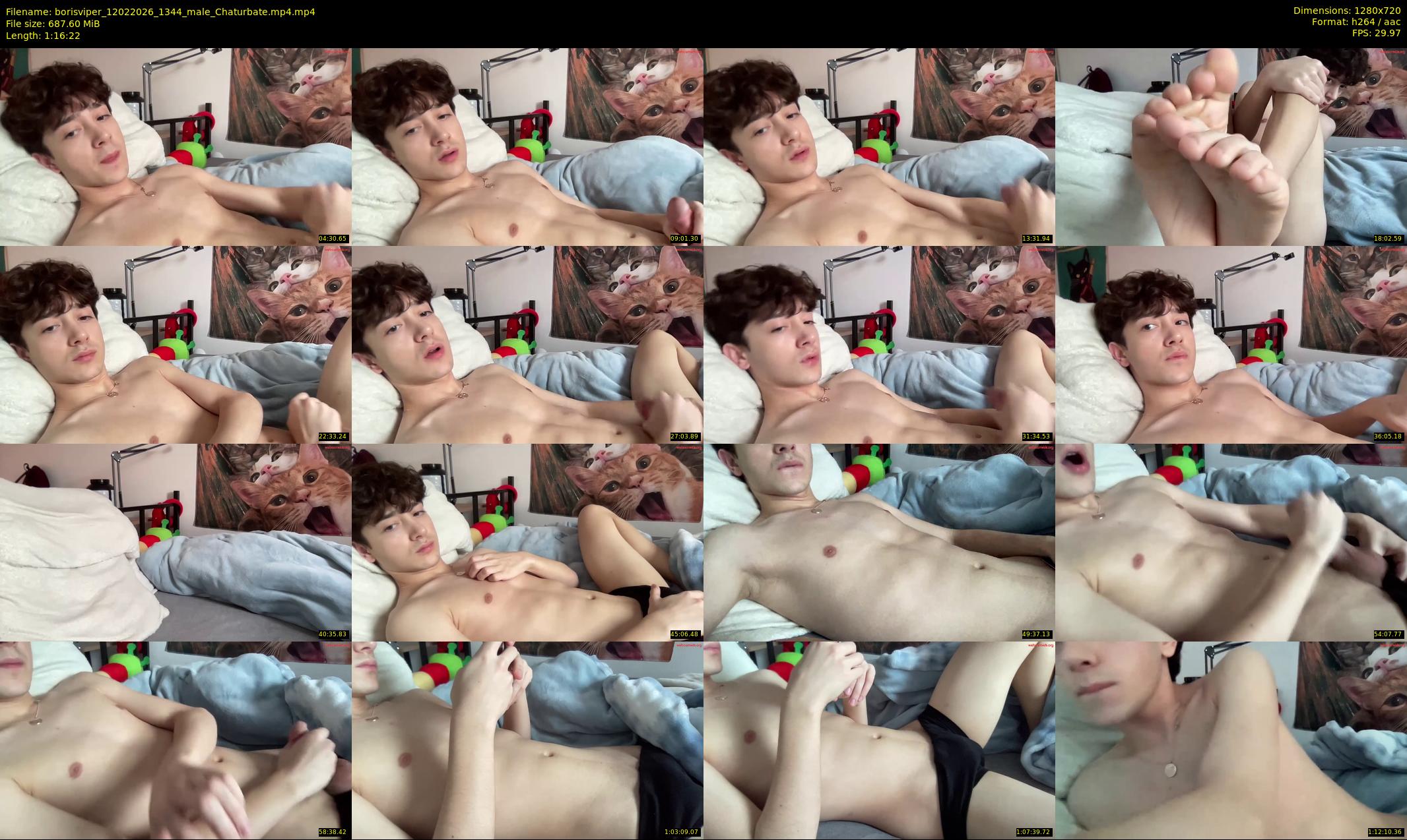 borisviper — 77 minute Chaturbate male cam show recording, 720p, Feb 12, 2026