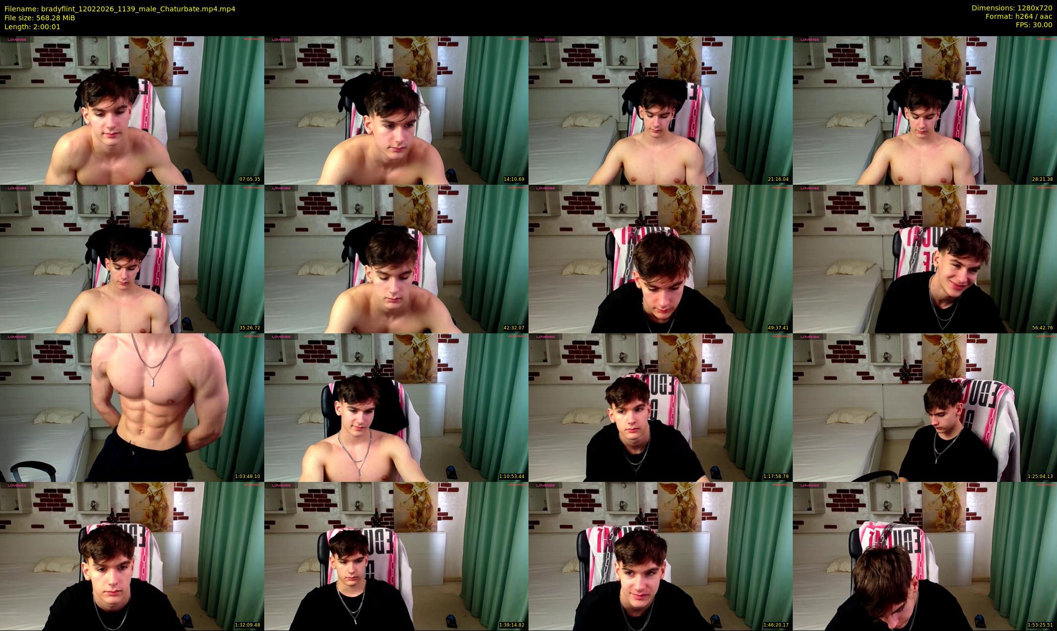 bradyflint — 121 minute Chaturbate male cam show recording, 720p, Feb 12, 2026