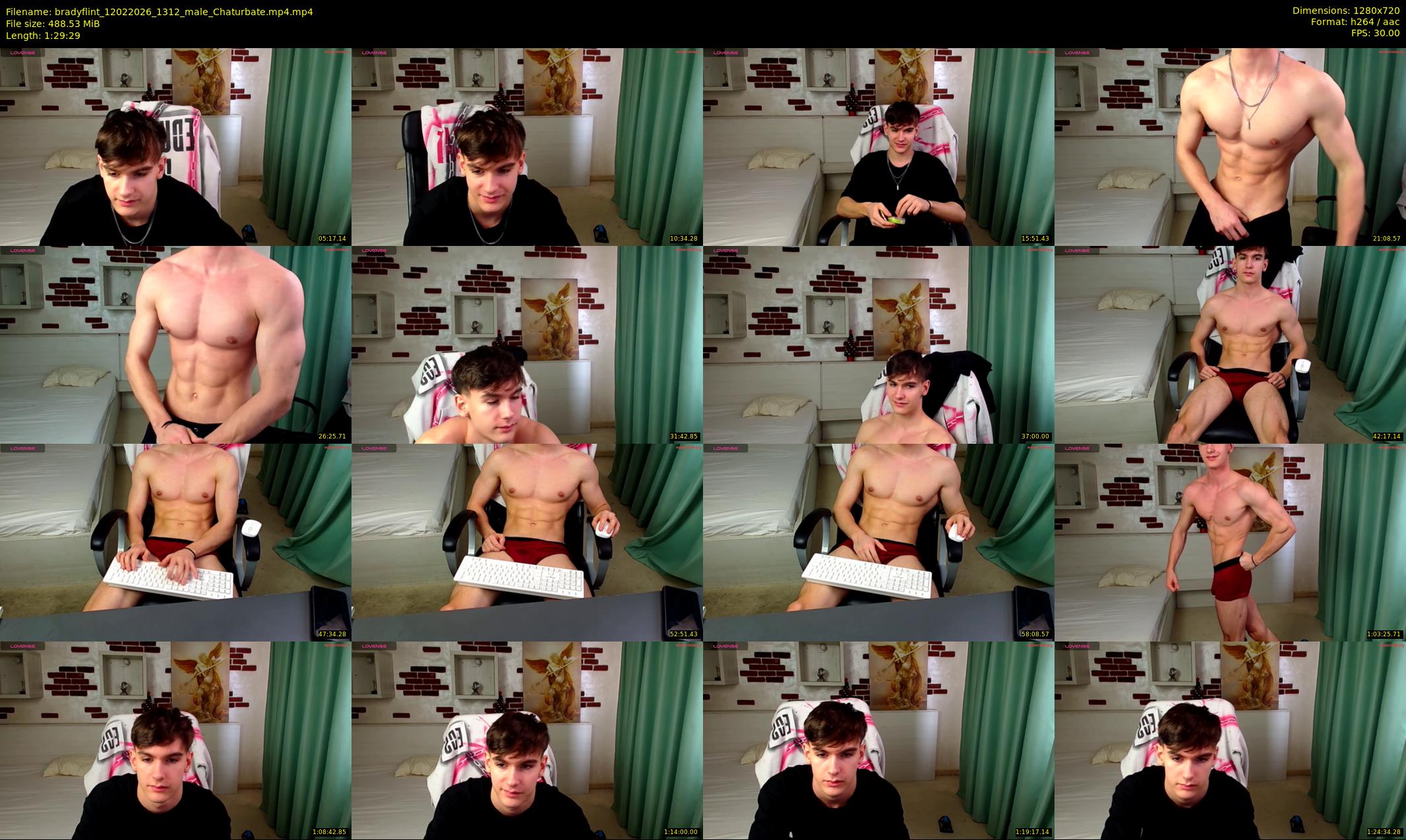 bradyflint — 90 minute Chaturbate male cam show recording, 720p, Feb 12, 2026