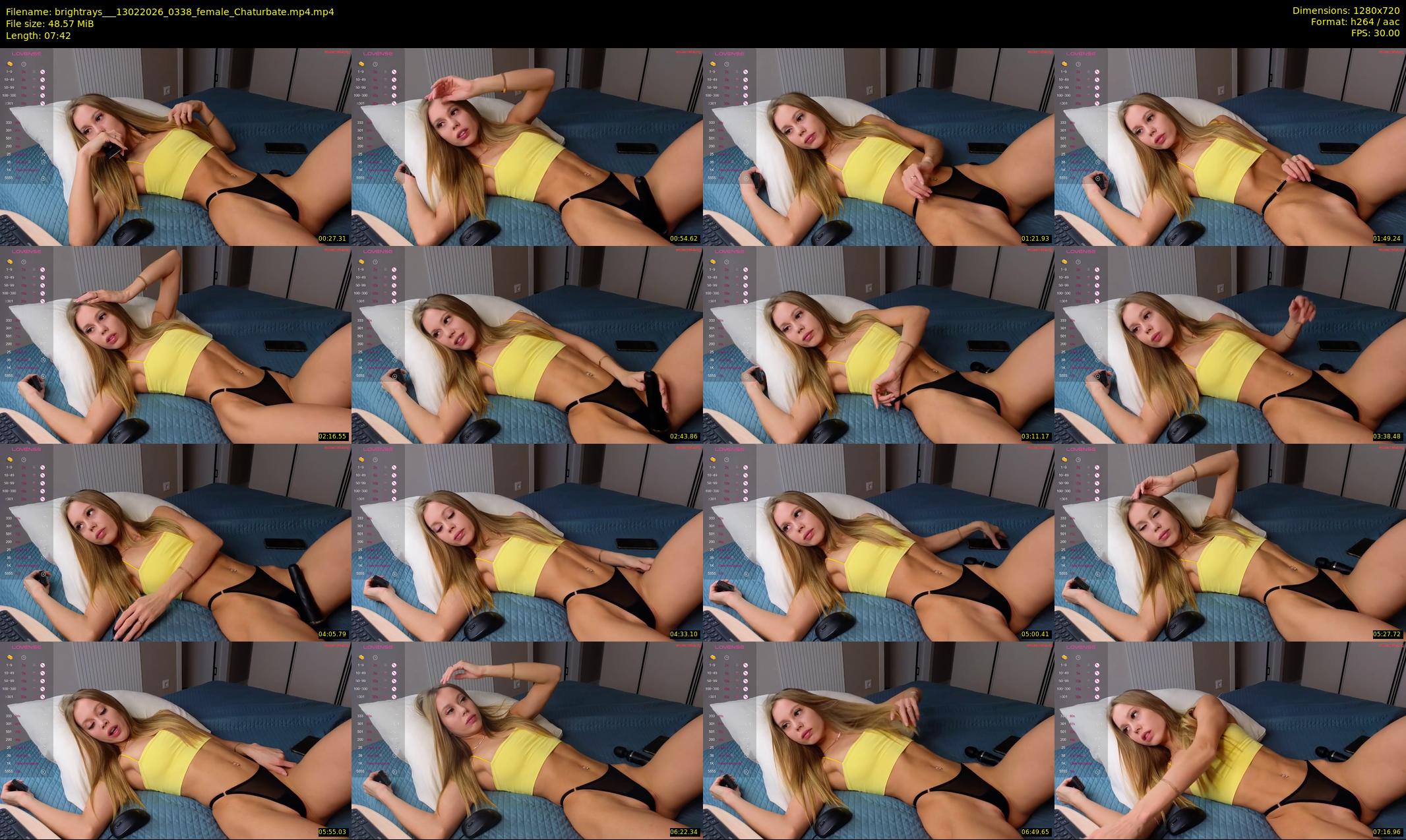 brightrays__ — 8 minute Chaturbate female cam show recording, 720p, Feb 13, 2026