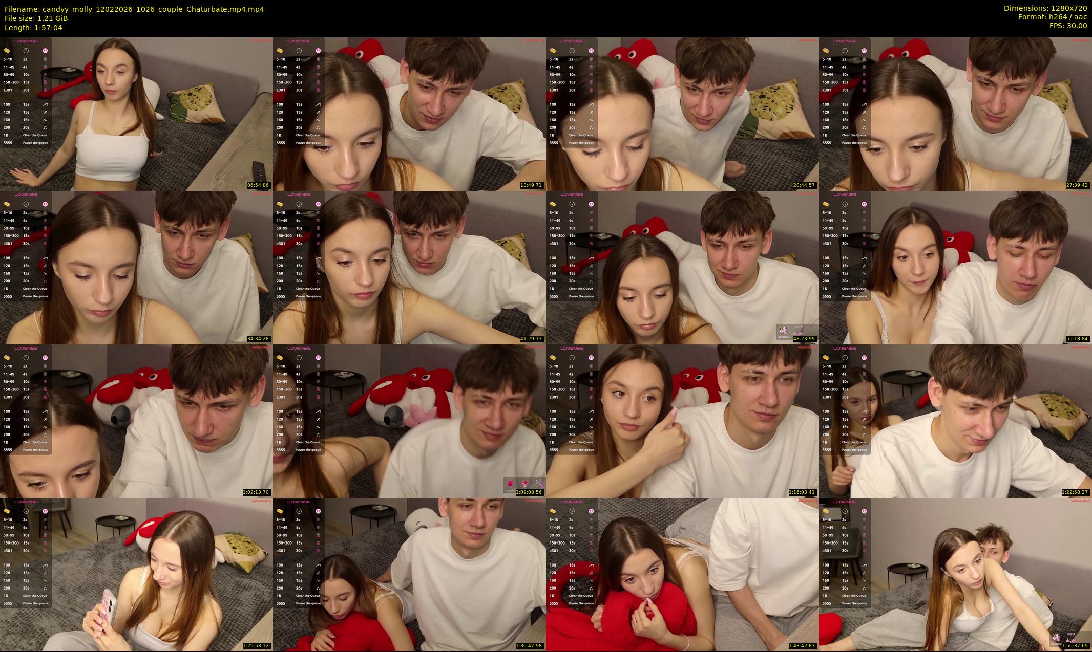 candyy_molly — 118 minute Chaturbate couple cam show recording, 720p, Feb 12, 2026