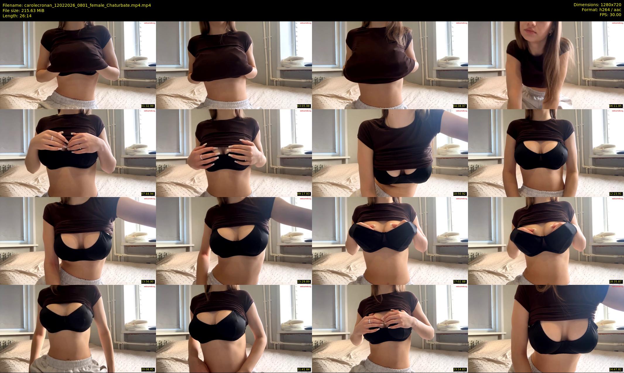 carolecronan — 27 minute Chaturbate female cam show recording, 720p, Feb 12, 2026