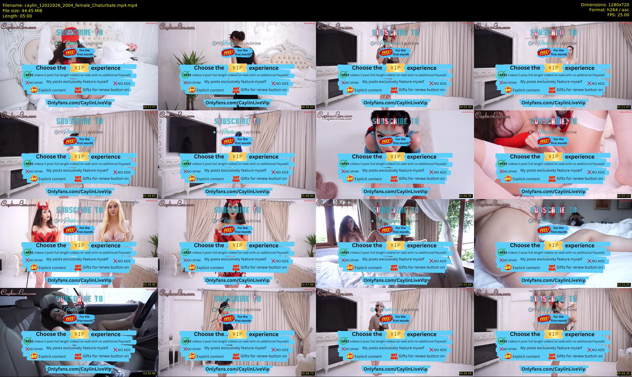 caylin — 5 minute Chaturbate female cam show recording, 720p, Feb 12, 2026