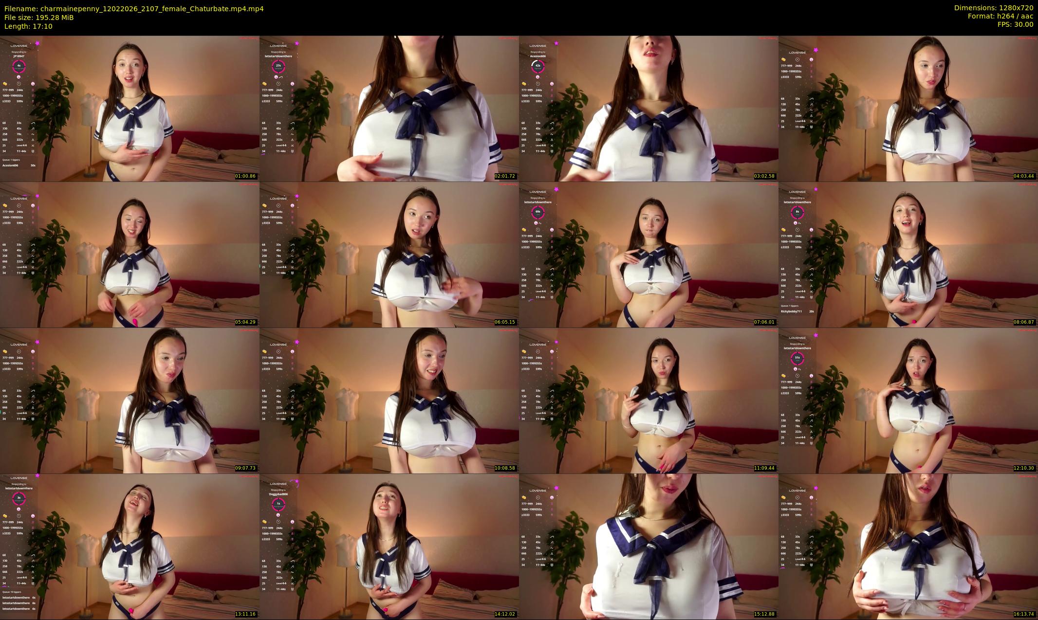 charmainepenny — 18 minute Chaturbate female cam show recording, 720p, Feb 12, 2026