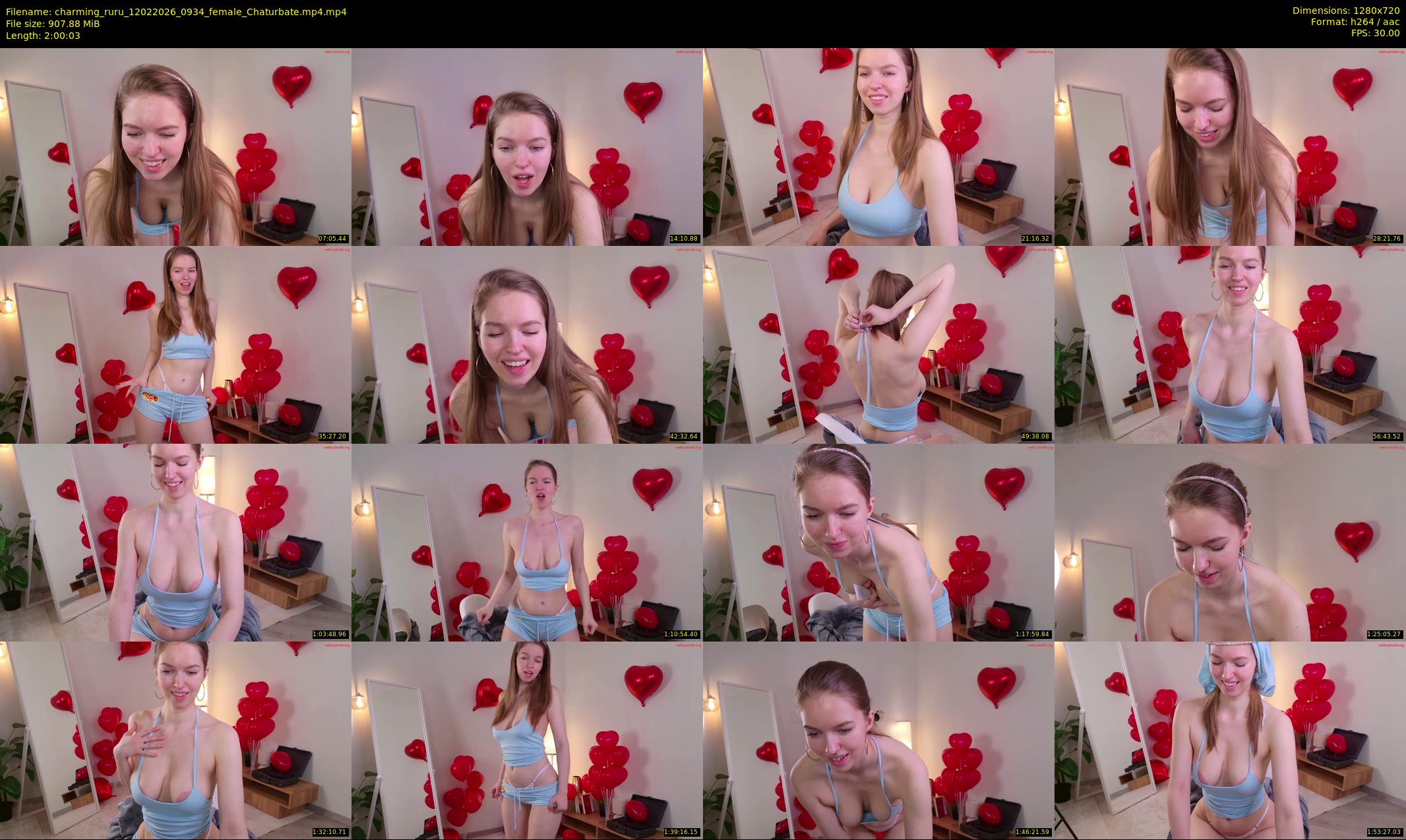 charming_ruru — 121 minute Chaturbate female cam show recording, 720p, Feb 12, 2026