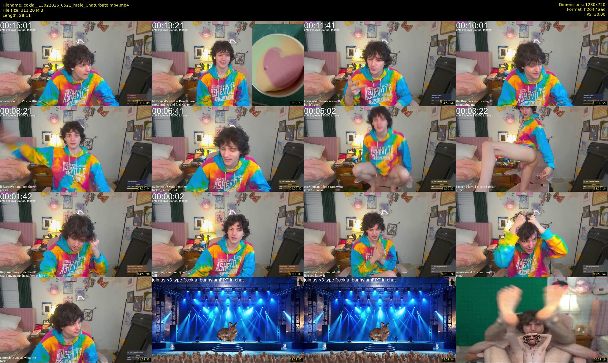 cokia_ — 29 minute Chaturbate male cam show recording, 720p, Feb 13, 2026