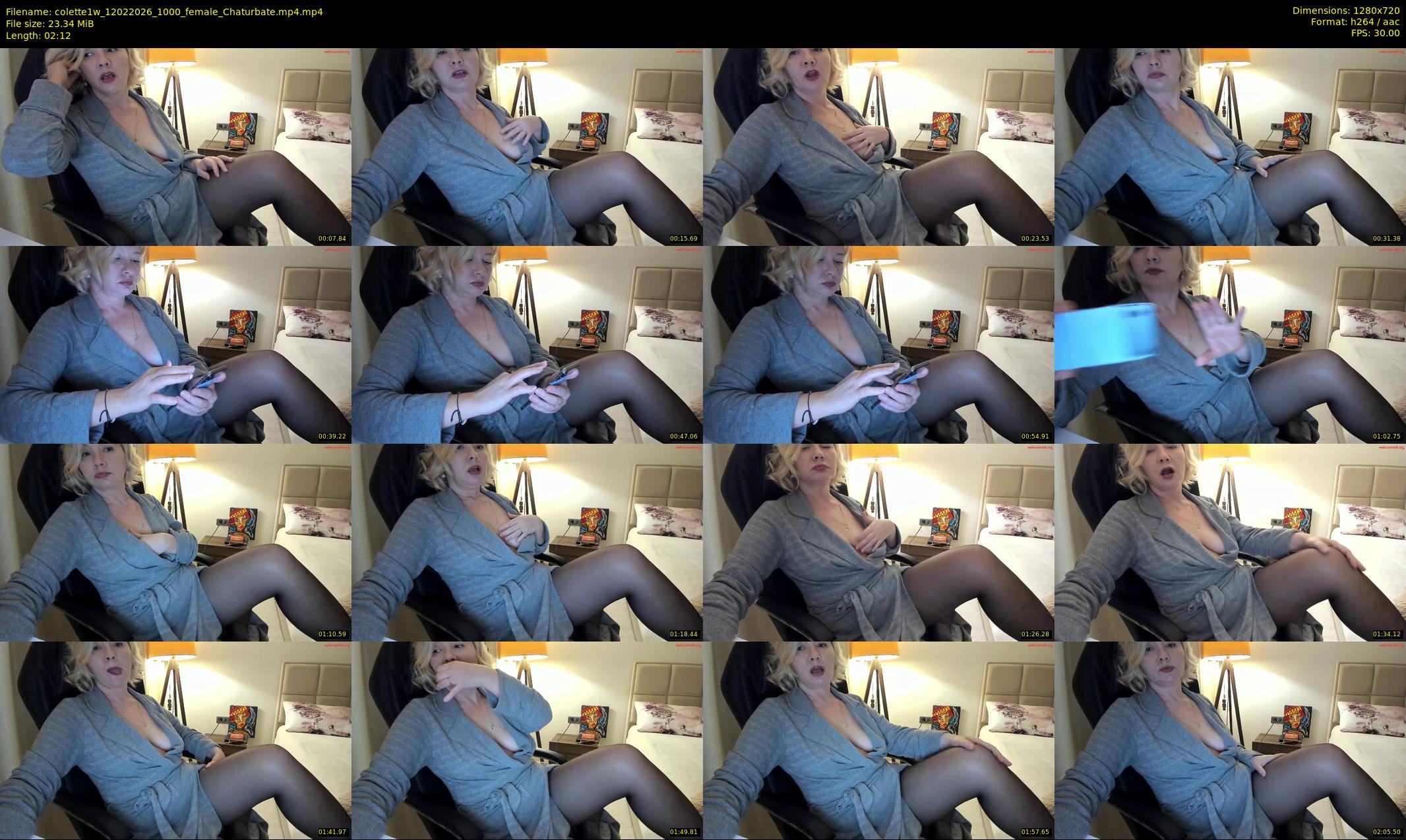 colette1w — 3 minute Chaturbate female cam show recording, 720p, Feb 12, 2026