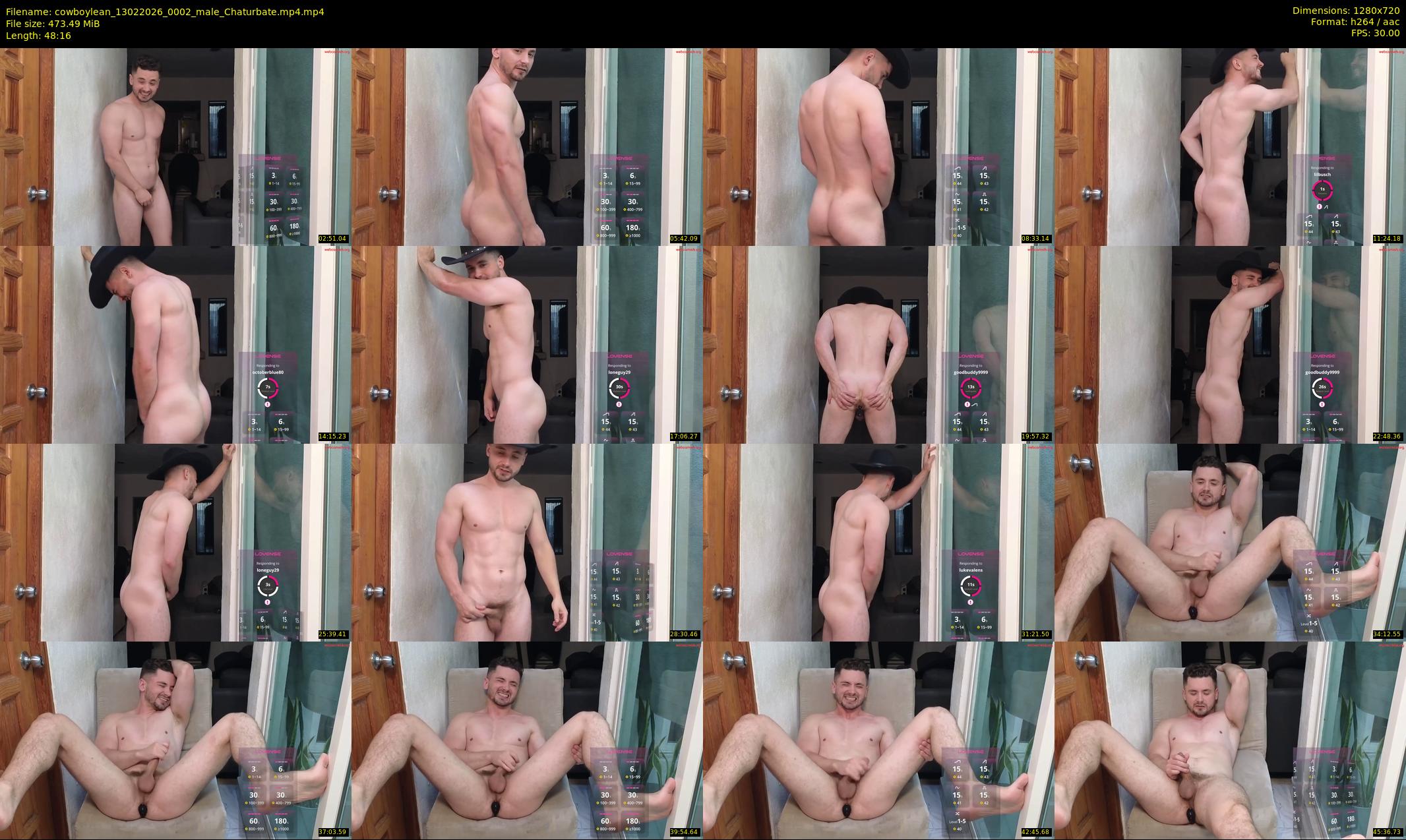 cowboylean — 49 minute Chaturbate male cam show recording, 720p, Feb 13, 2026