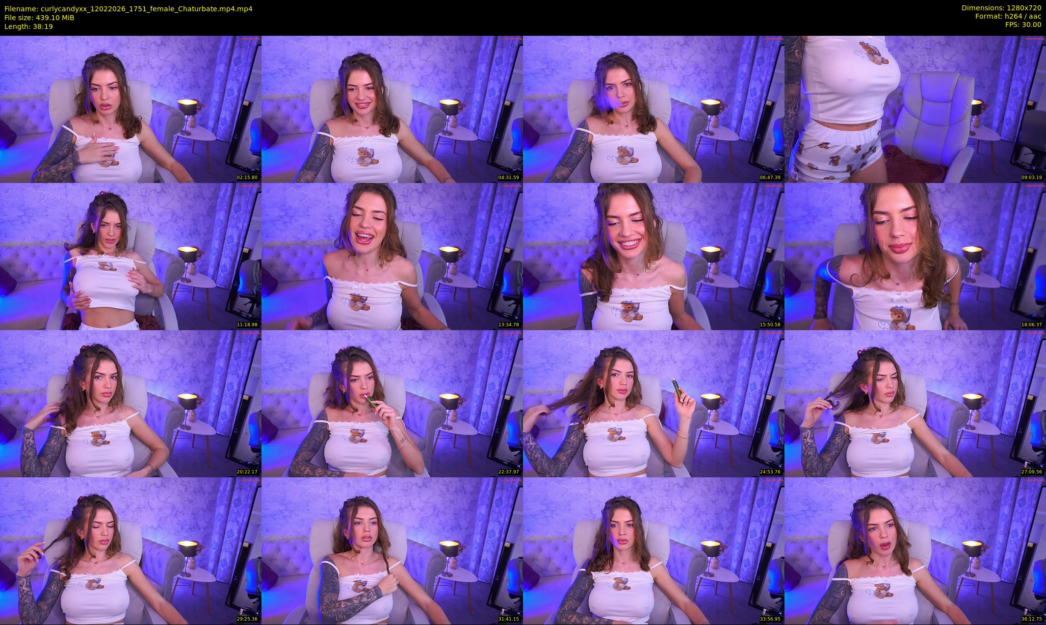 curlycandyxx — 39 minute Chaturbate female cam show recording, 720p, Feb 12, 2026