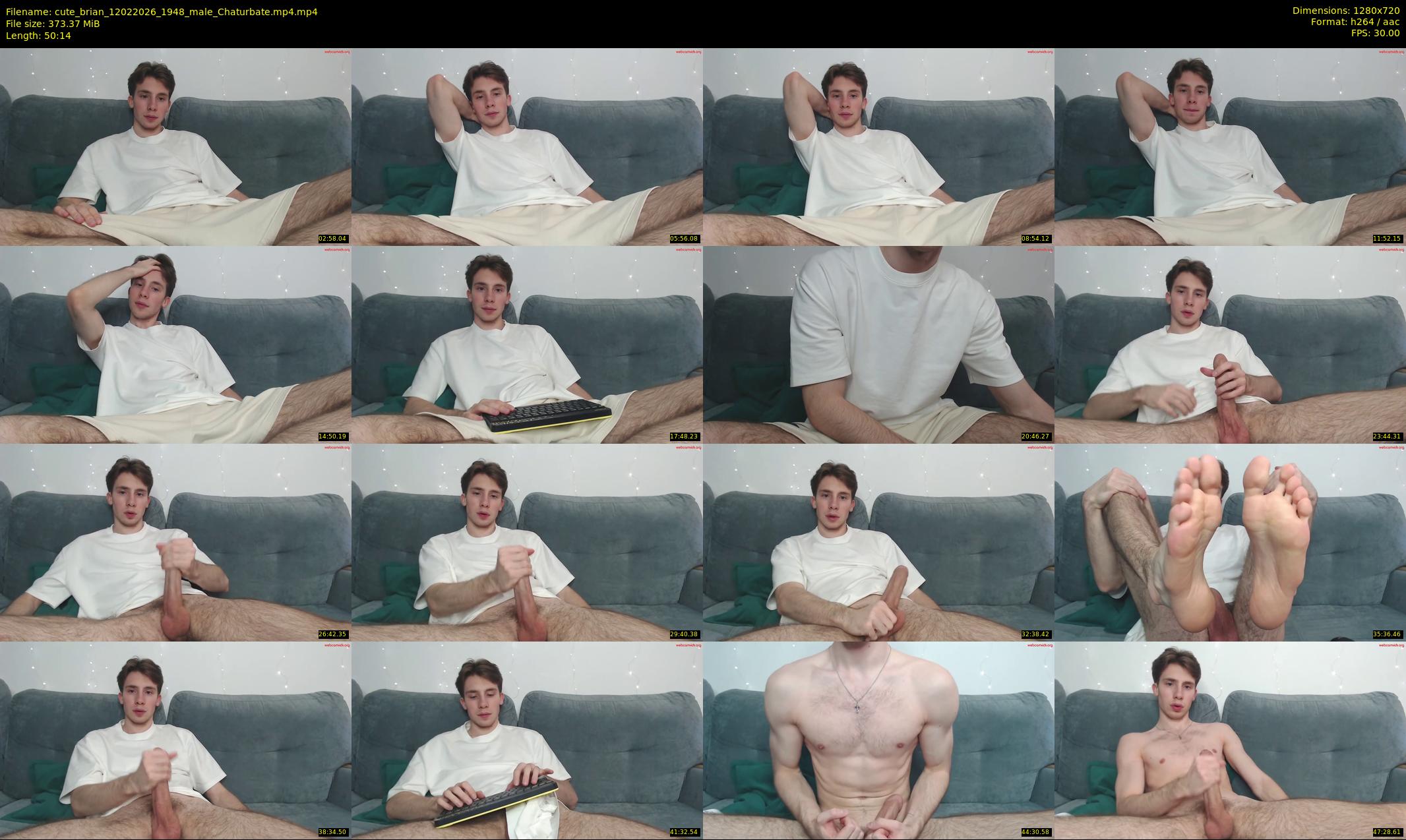 cute_brian — 51 minute Chaturbate male cam show recording, 720p, Feb 12, 2026