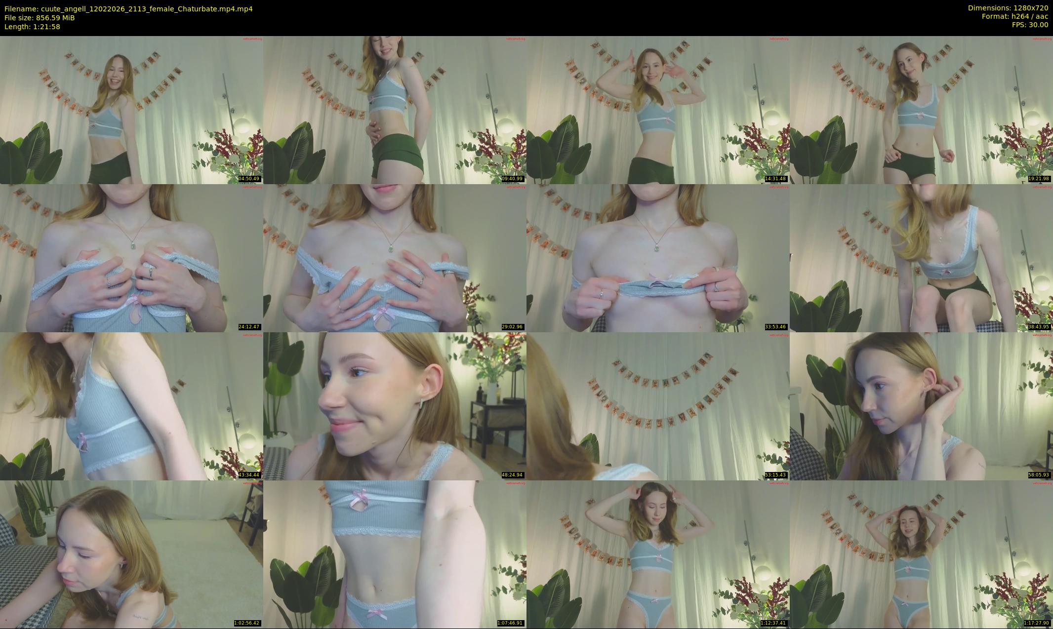 cuute_angell — 82 minute Chaturbate female cam show recording, 720p, Feb 12, 2026
