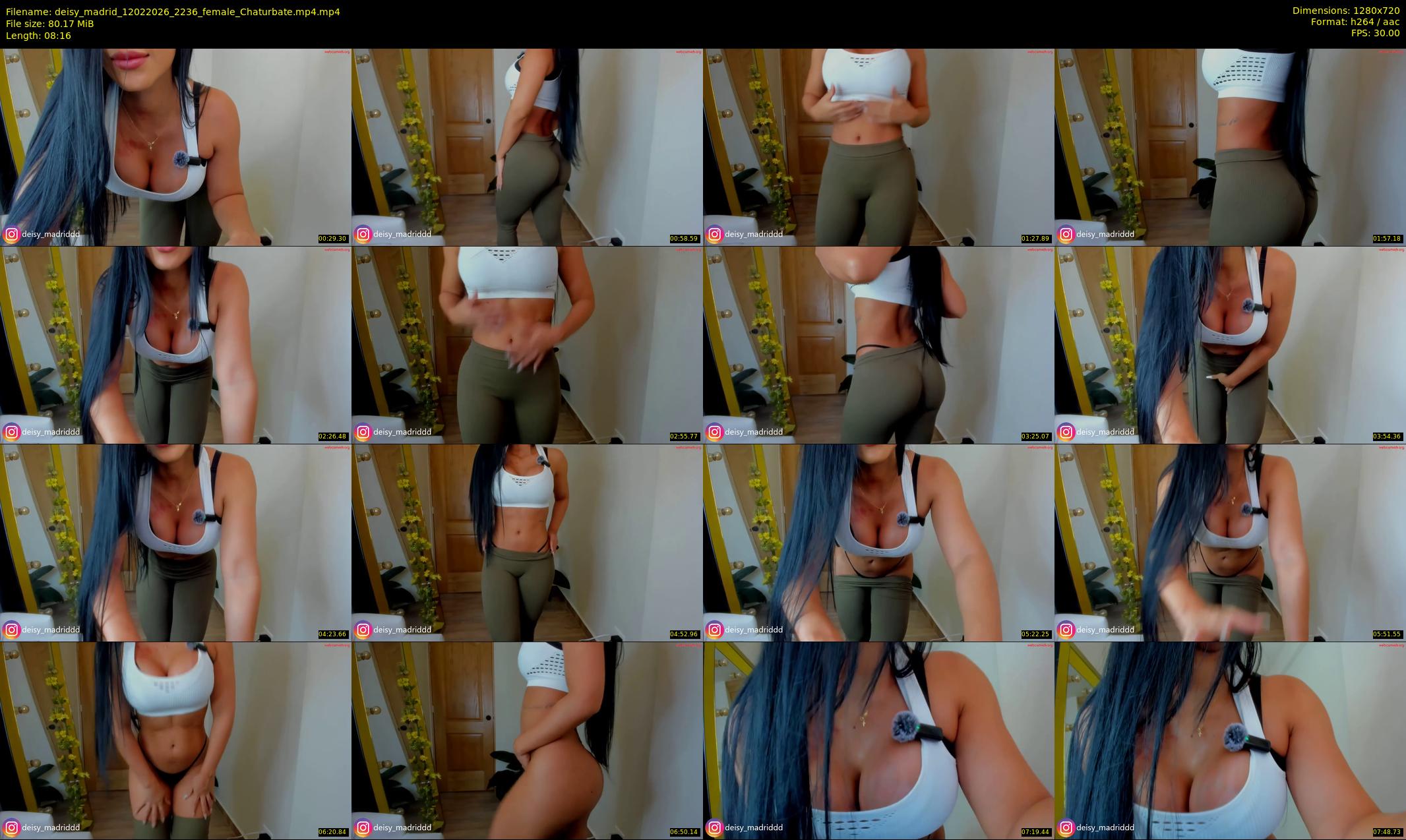 deisy_madrid — 9 minute Chaturbate female cam show recording, 720p, Feb 12, 2026