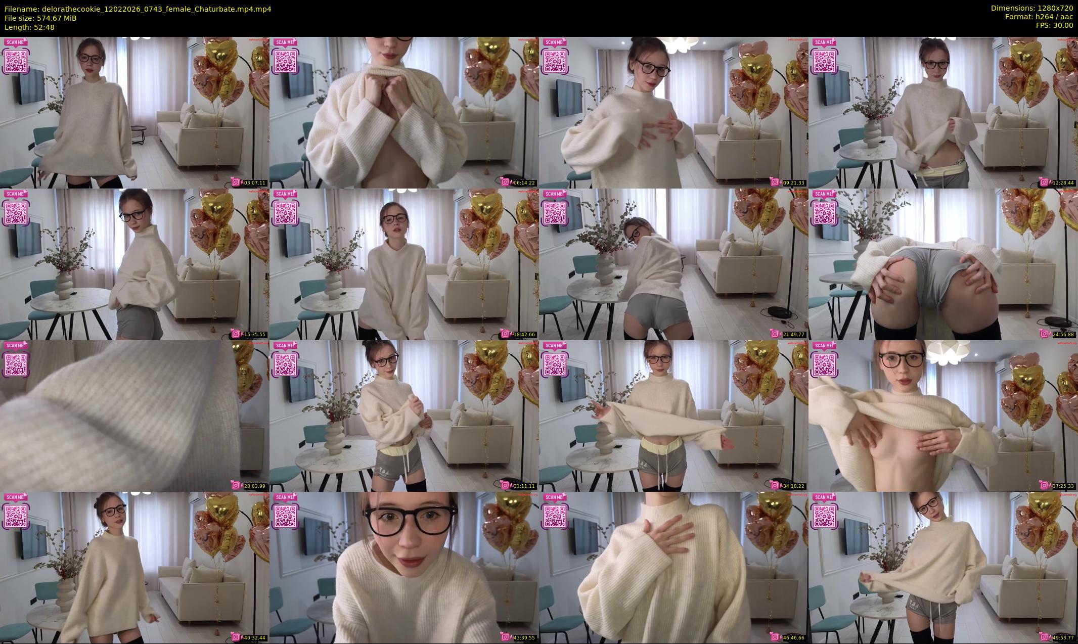 delorathecookie — 53 minute Chaturbate female cam show recording, 720p, Feb 12, 2026